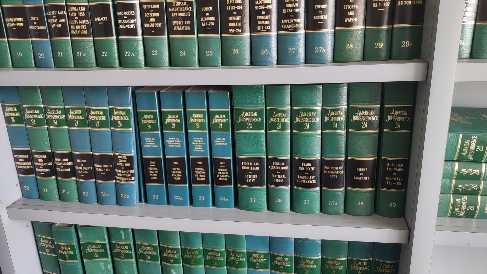American Jurisprudence 2d All Volumes + Supplemental Book Law Choose Yours