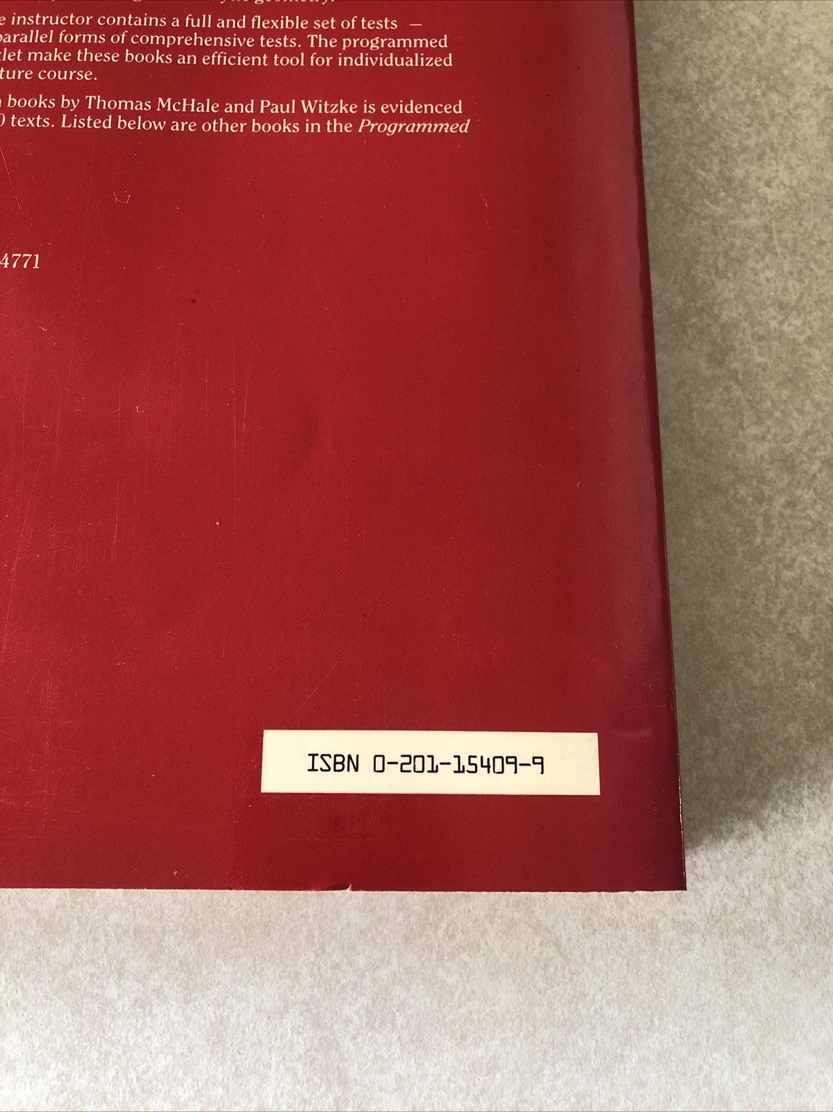 Technical Mathematics II – Paperback, by McHale; Witzke – Professional Copy