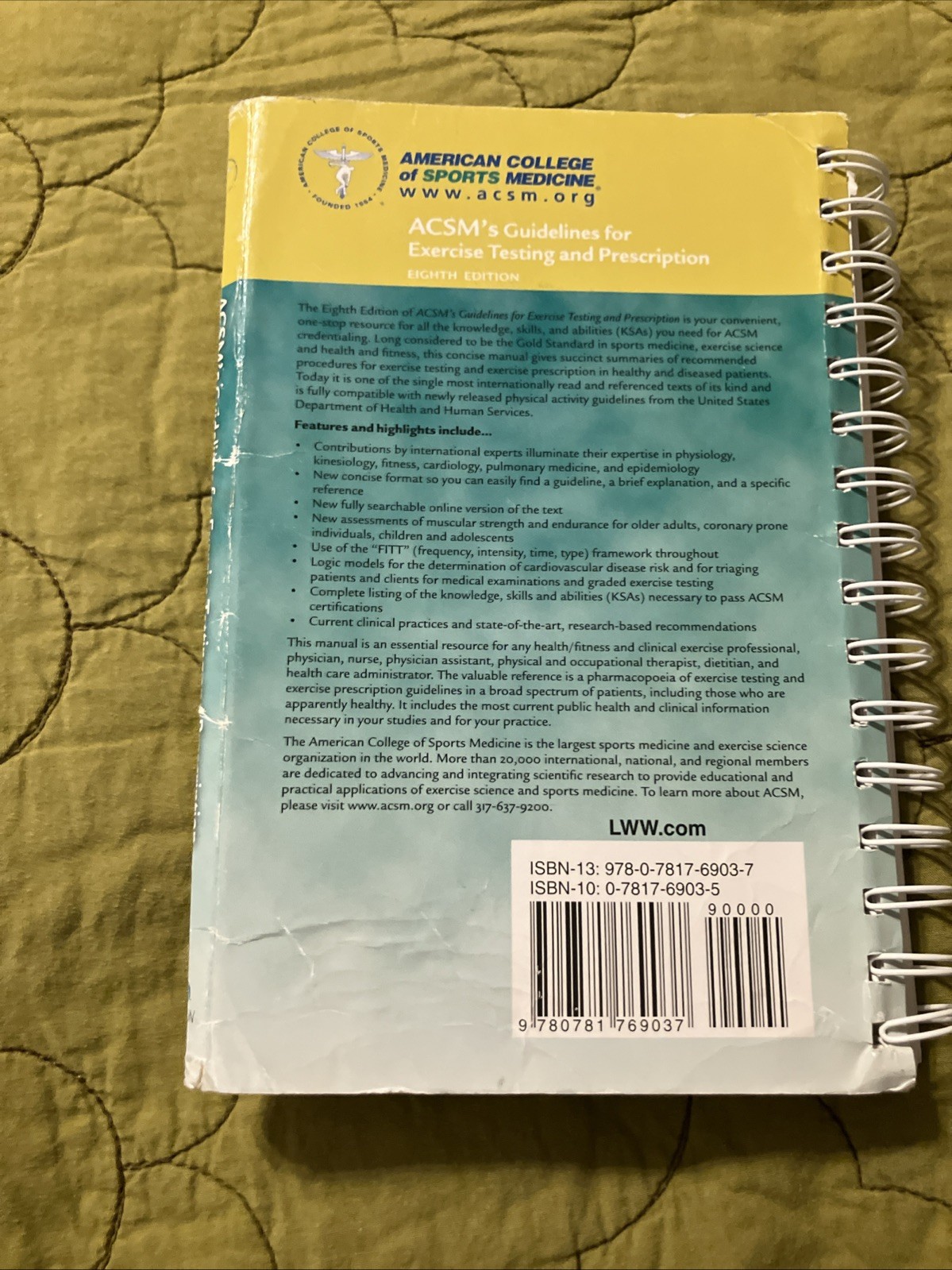 ACSM’s Guidelines for Exercise Testing and Prescription 8th Edition