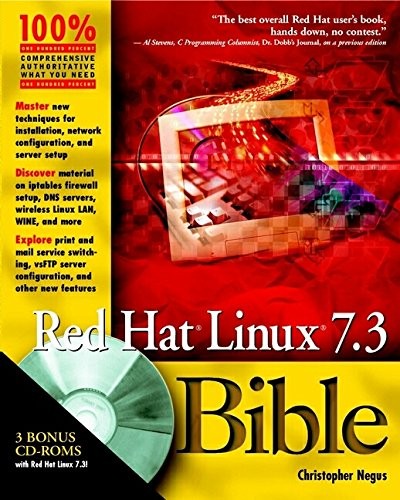 RED HAT LINUX 7.3 BIBLE By Christopher Negus **BRAND NEW**