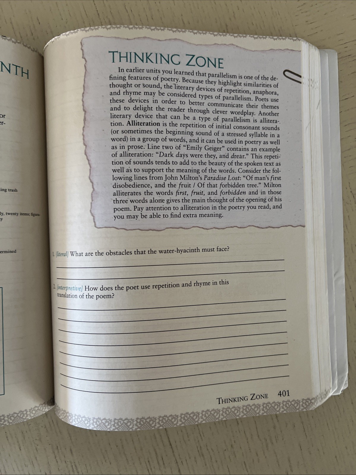 BJU Bob Jones Excursions in Literature Third Edition Student Text 8th Grade