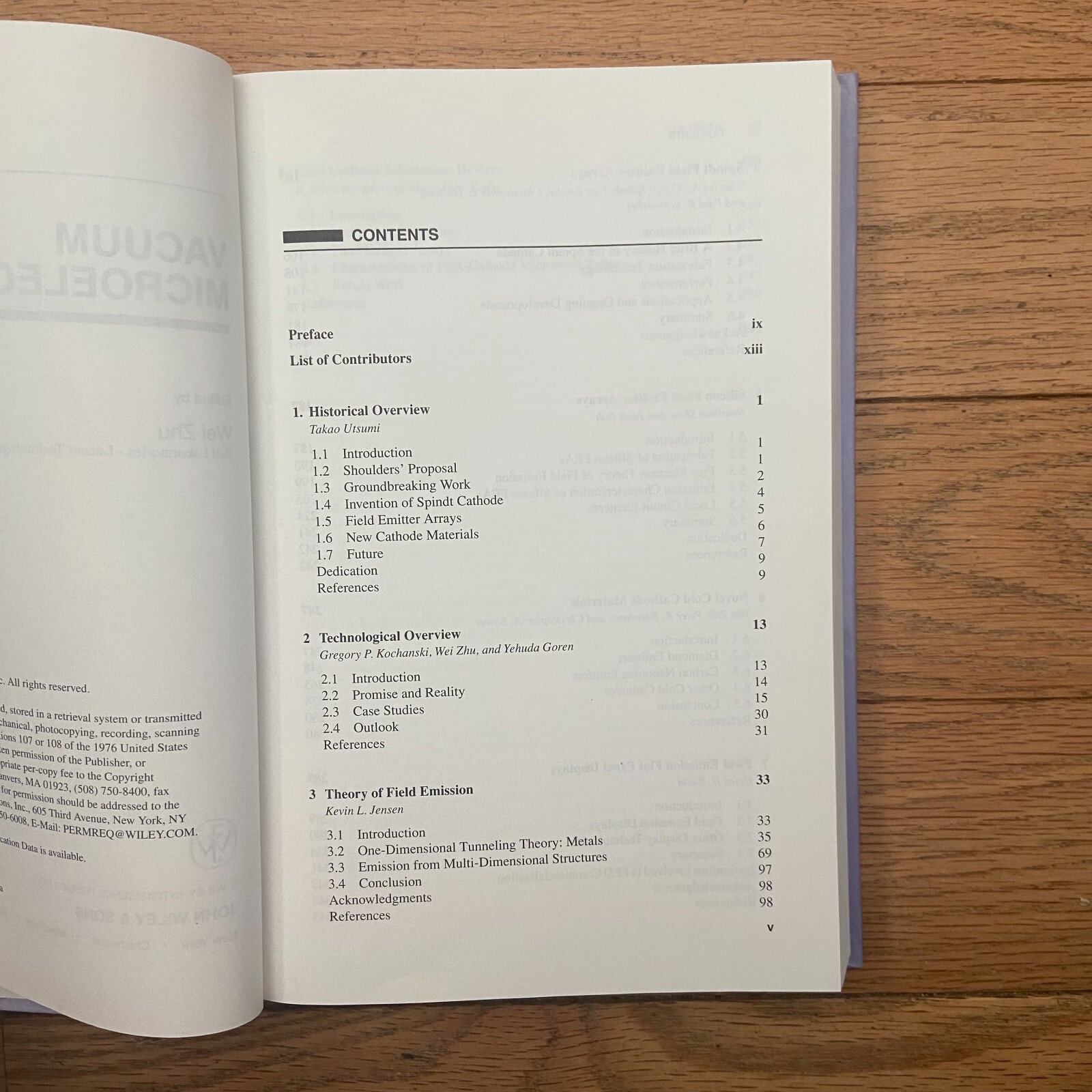 Vacuum Micro-electronics Hardcover 2001 Wei Zhu