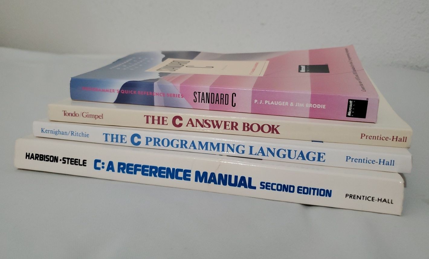 Lot of 4 – Vintage C Programming Language Books – Computing Learning UNIX