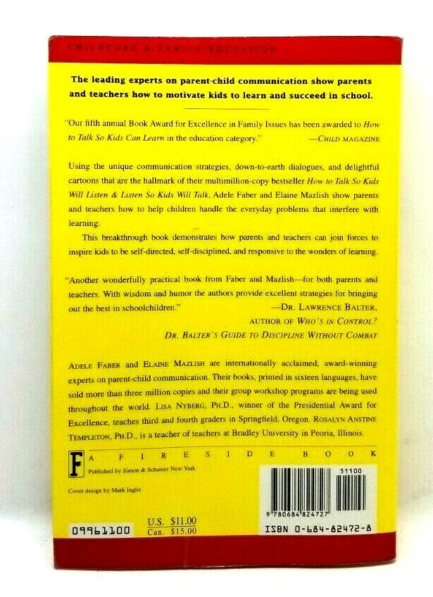 How To Talk So Kids Can Learn by Adele Faber, Elaine Mazlish (G20)