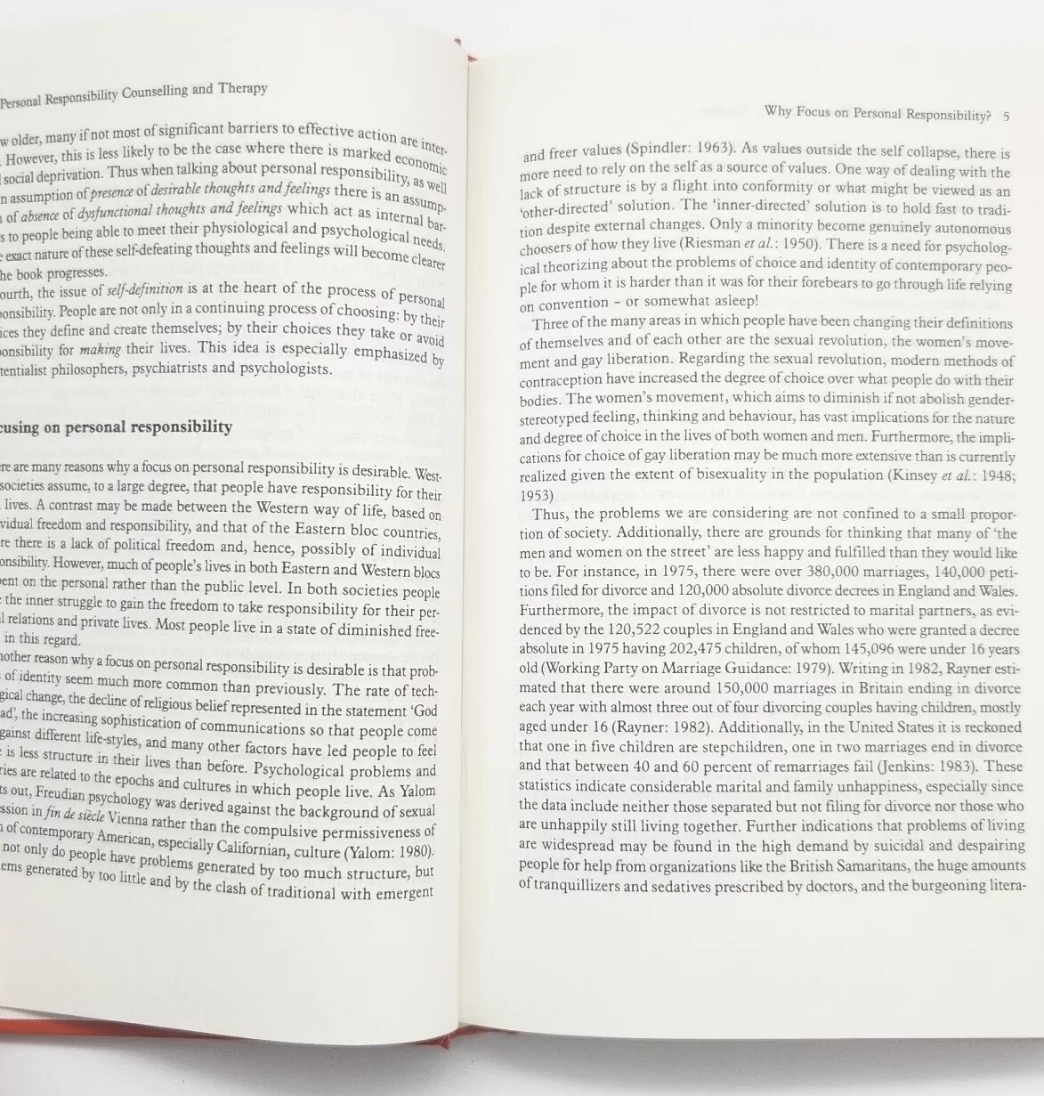 Personal Responsibility Counseling and Therapy Richard Nelson-Jones Book 1987