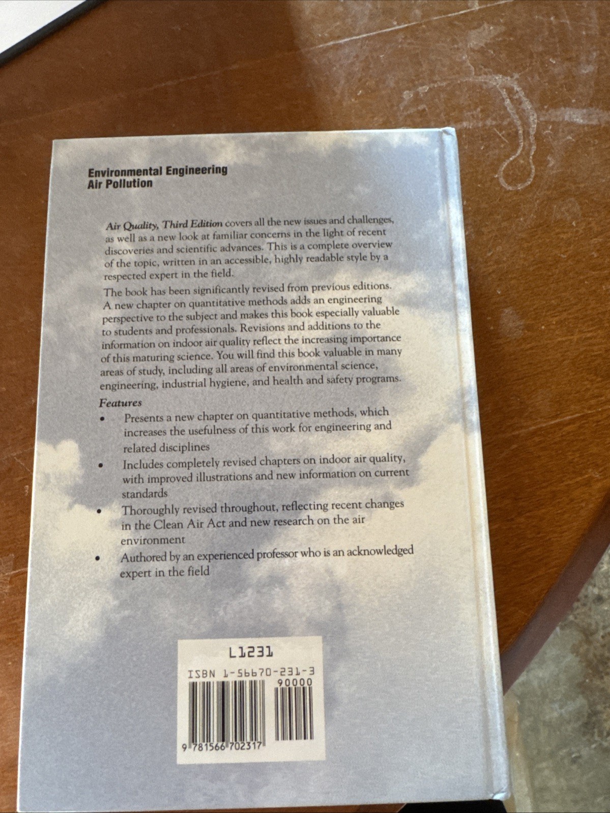 Air Quality by Thaddeus Godish (1997, Hardcover)