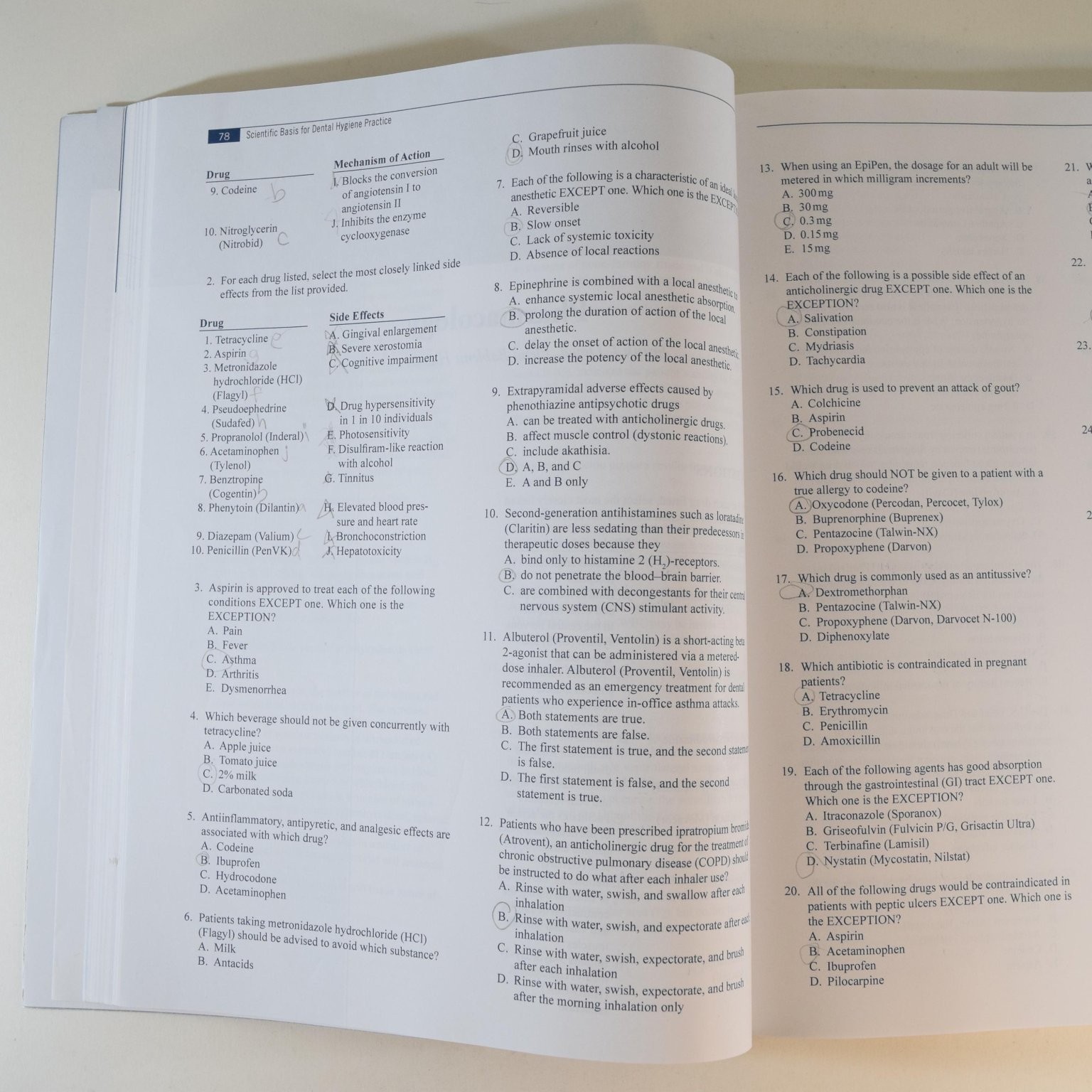 Mosby’s Review Questions National Board Dental Hygiene Examination Bennett 2014