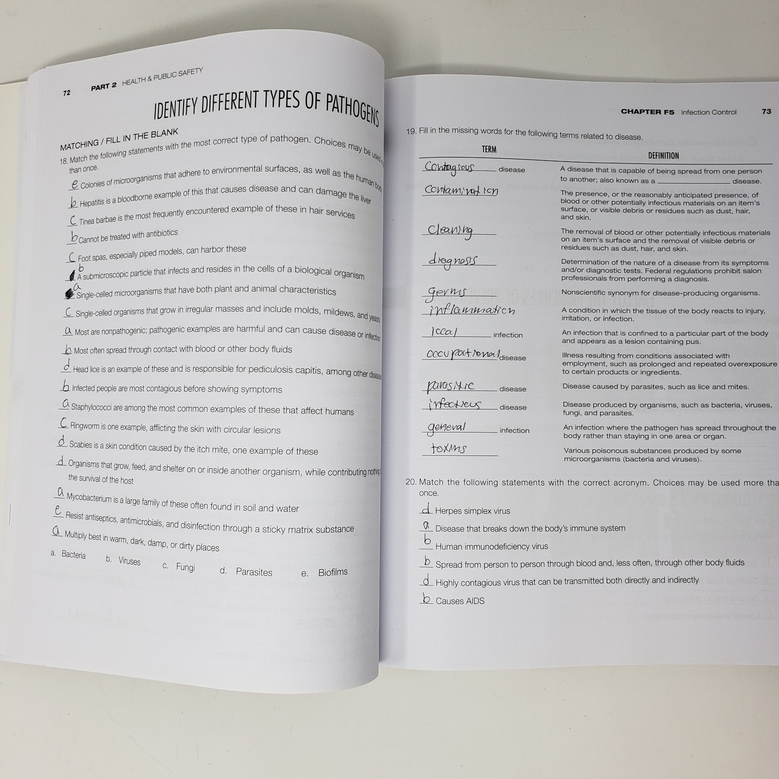 Milady Foundations Book, Workbook, and Standard Esthetics Fundamentals Workbook