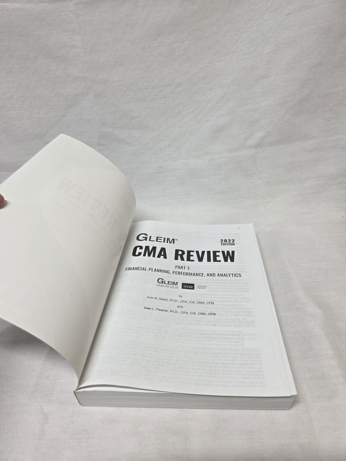Gleim CMA Review Part 1 Financial Planning Analytics 2022 Edition