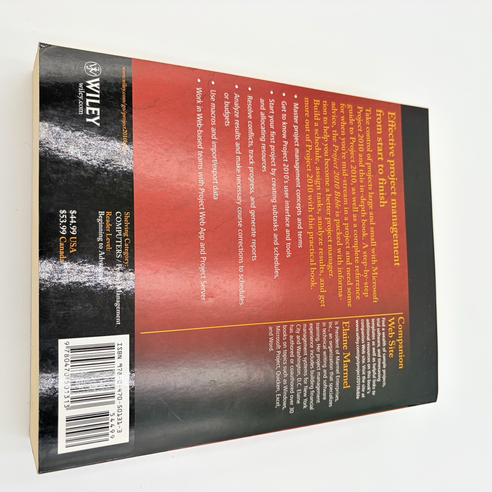 Project 2010 Bible Paperback by Elaine Marmel