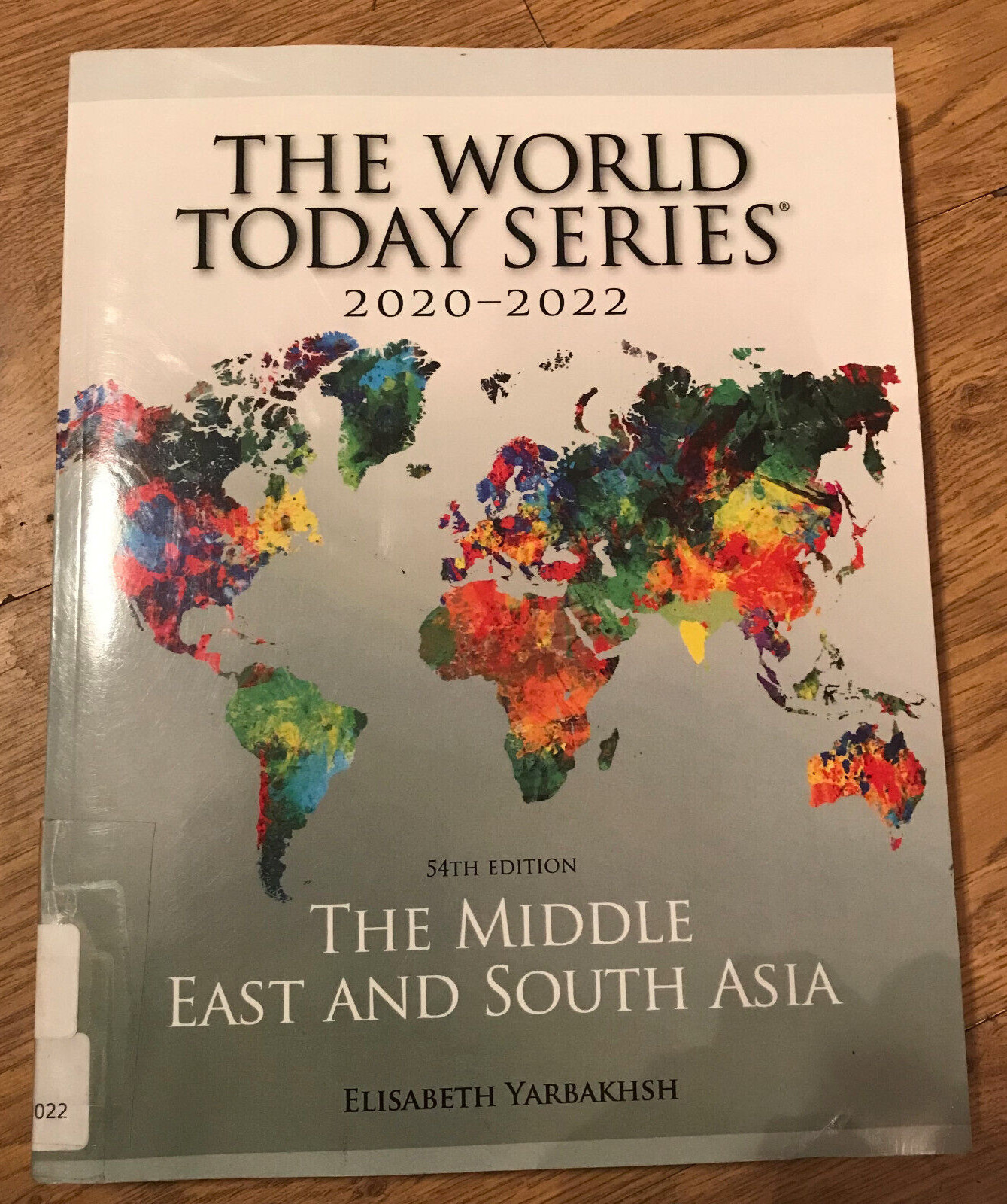 The Middle East and South Asia 2020-2022, 54th , 2022, 304 pages, very good