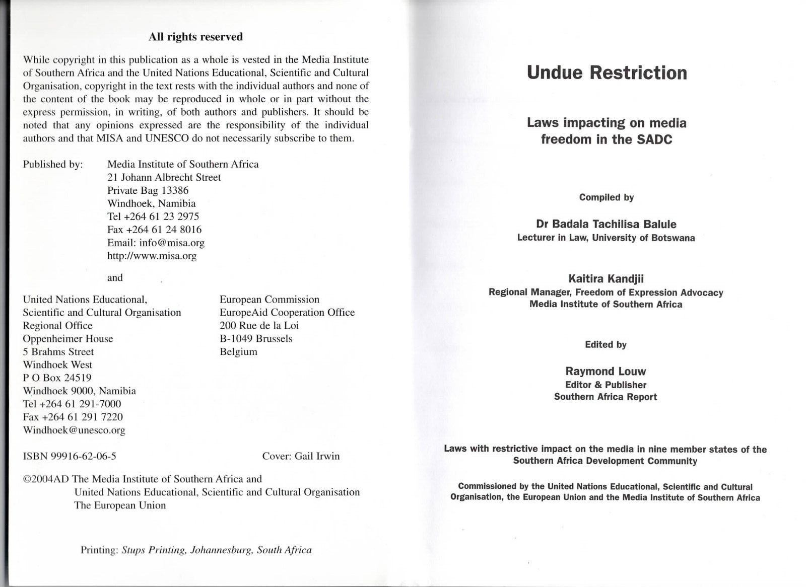 undue restriction