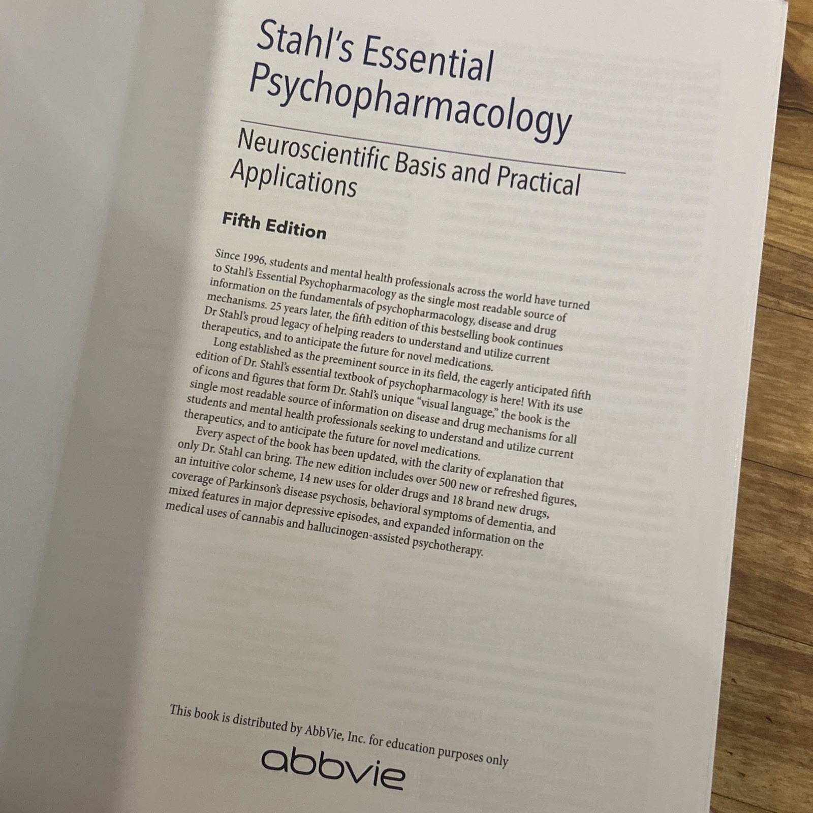 Stahl’s Essential Psychopharmacology Fifth Edition Stephen M. Stahl Psychiatry