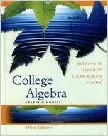 College Algebra: Graphs And Models