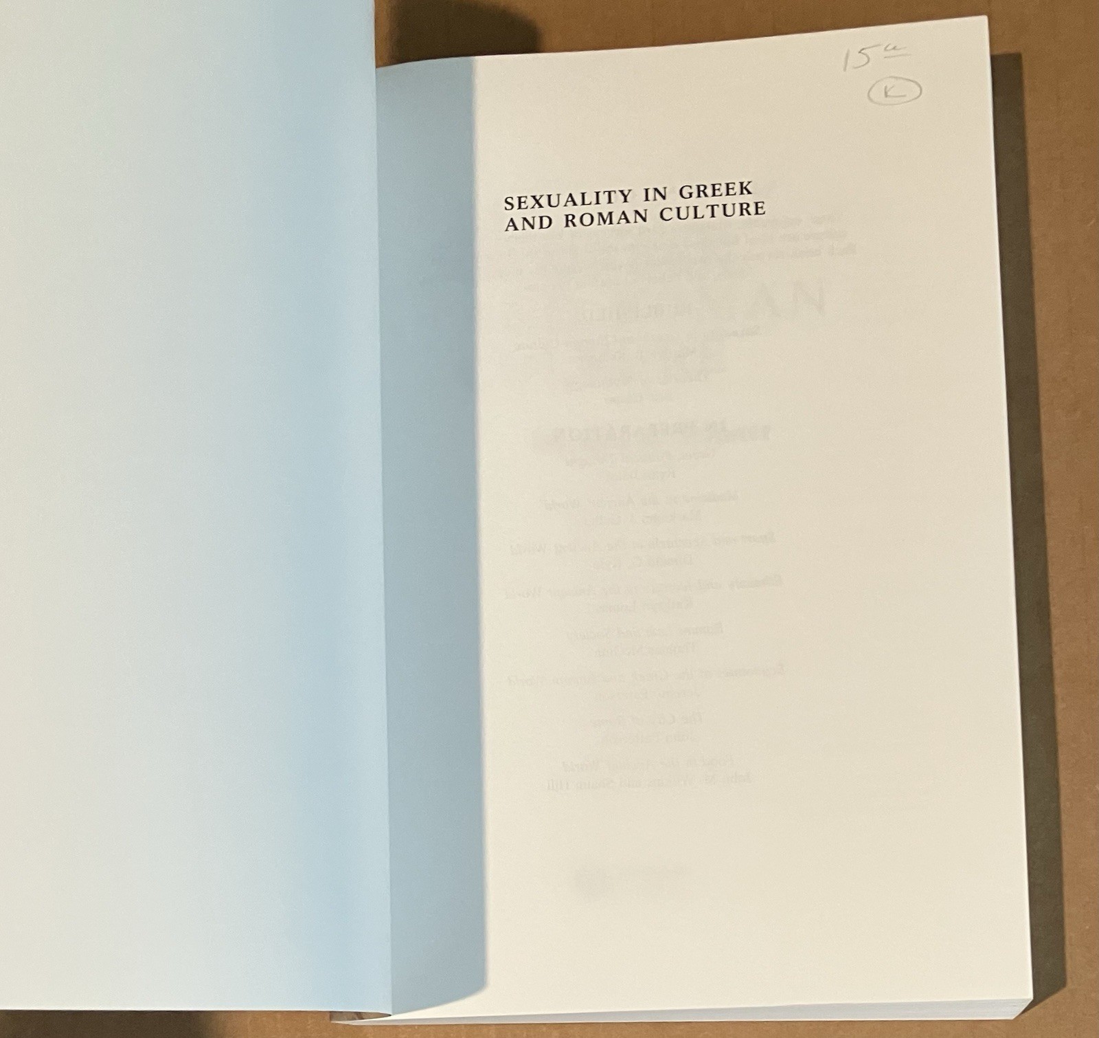 Sexuality in Ancient Greece and Rome by Marilyn B. Skinner (Paperback 2004) V.G.