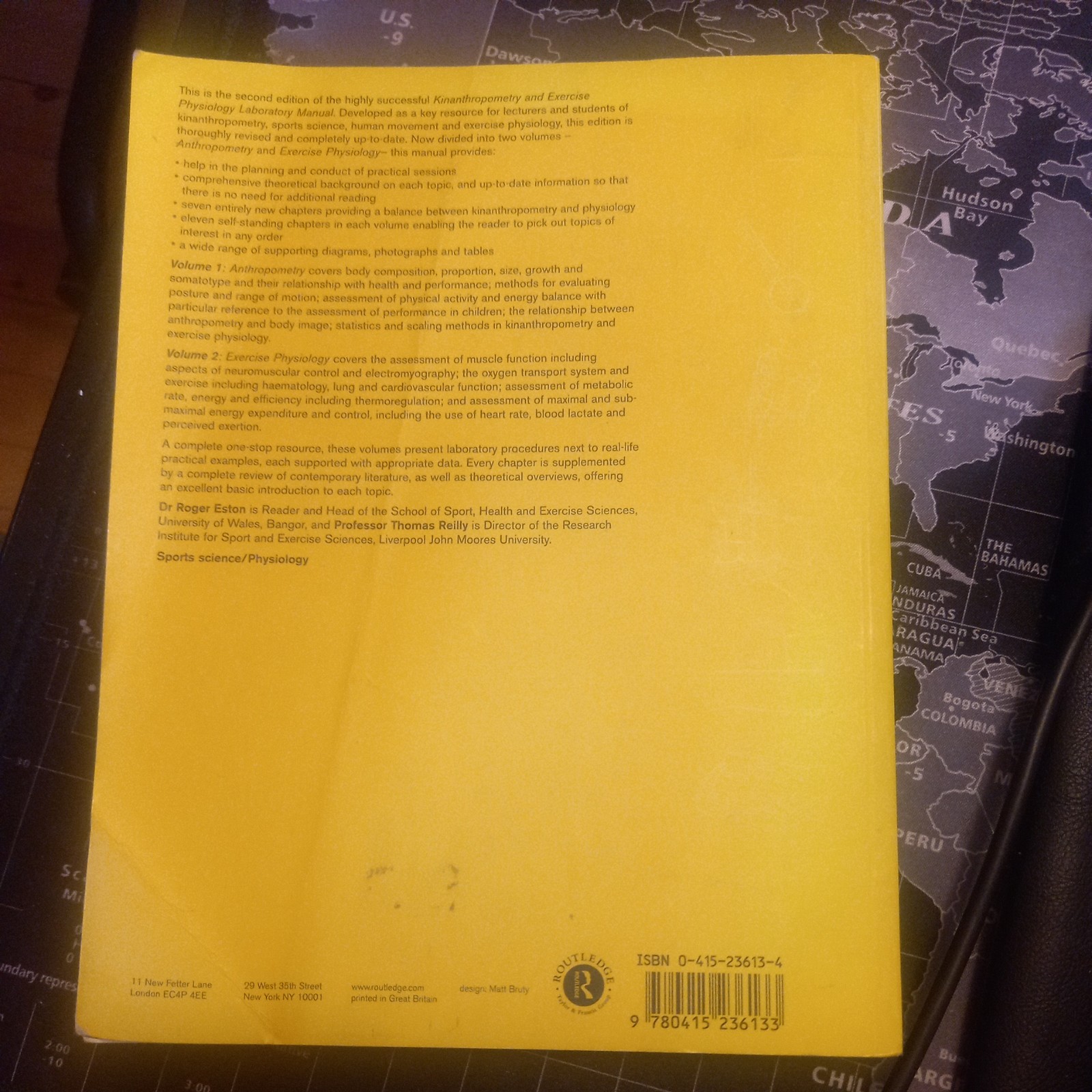Anthropometry by Thomas Reilly (2001, Uk-B Format Paperback)