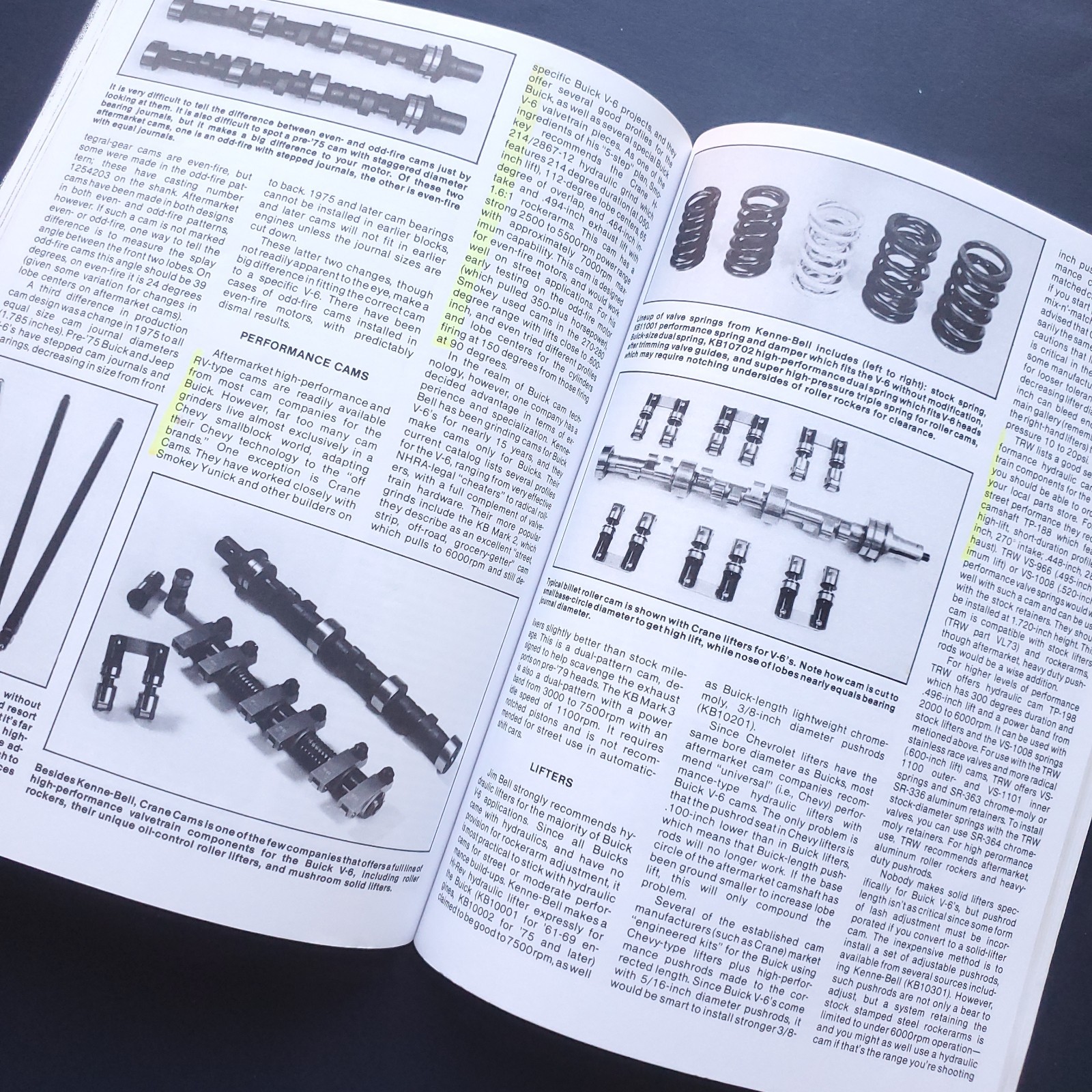V-6 Performance Buick Ford & Chevy Building Engines PB Book Pat Ganahl 1988