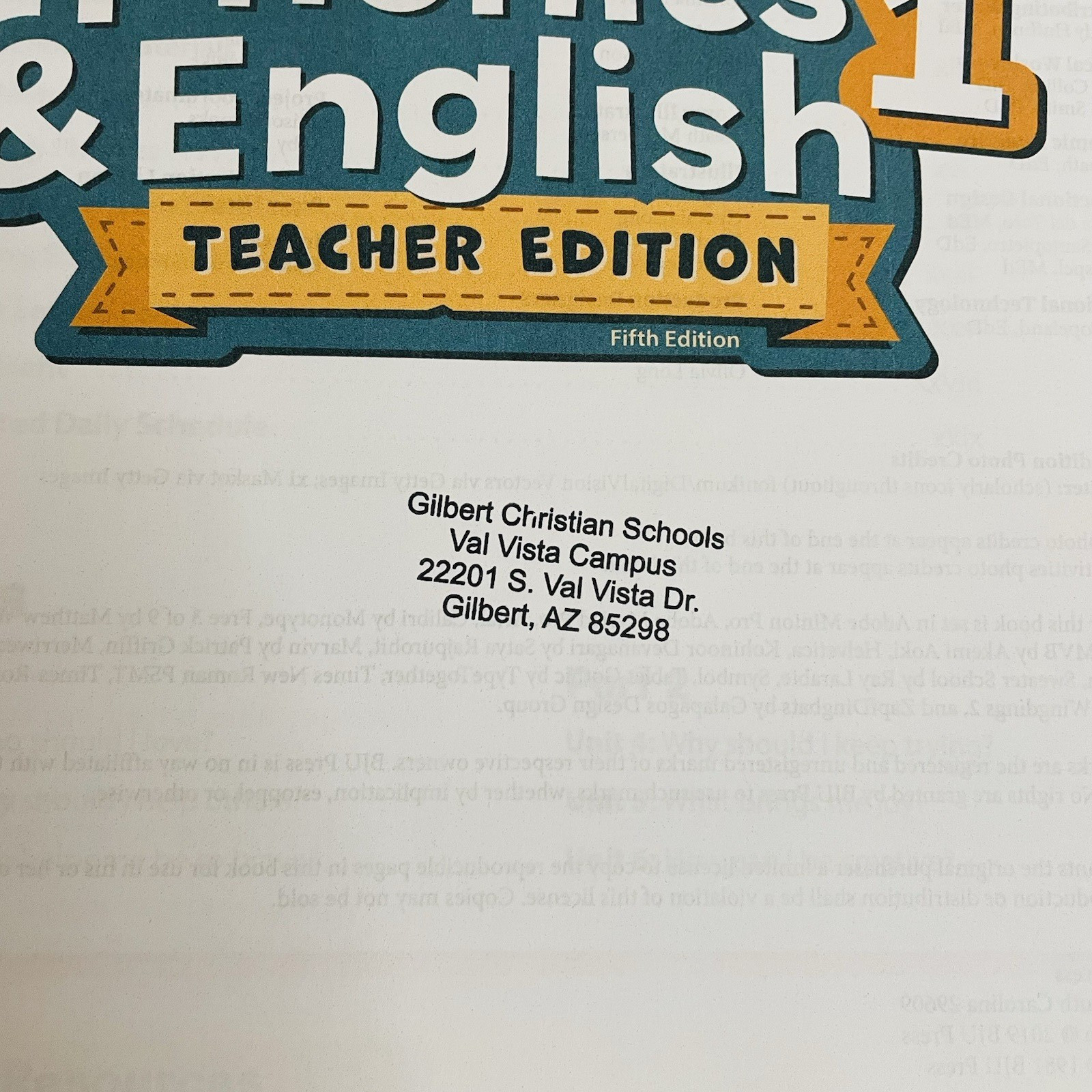 BJU Phonics & English 1 Teacher Edition Set & Student Worktext 5th Edition