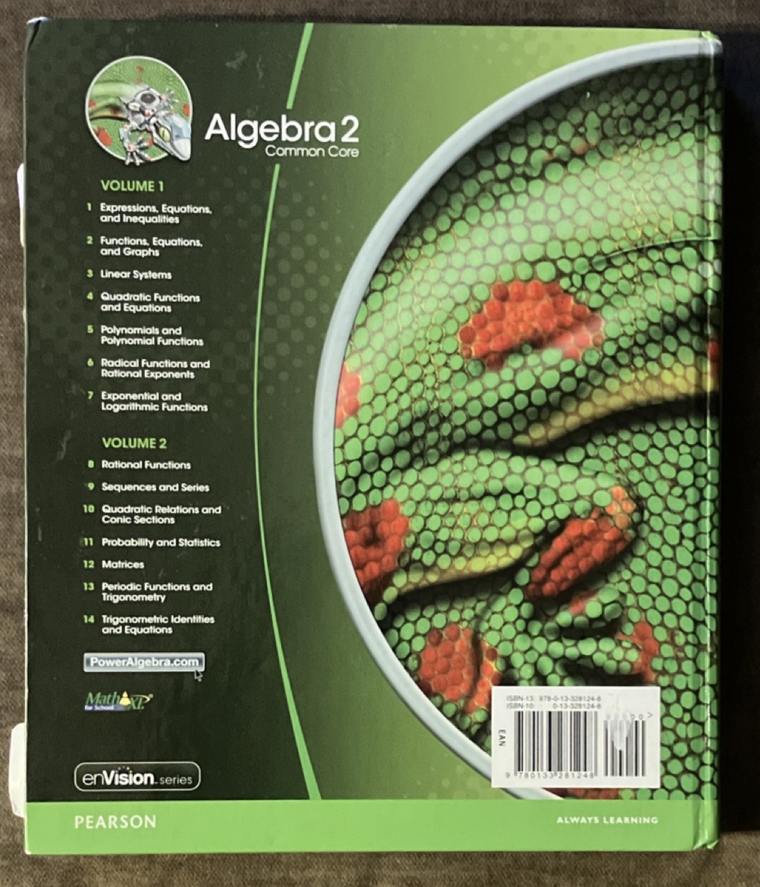 Pearson Algebra 2 Common Core Teacher’s Edition Vol 1 Advanced Copy Hardcover