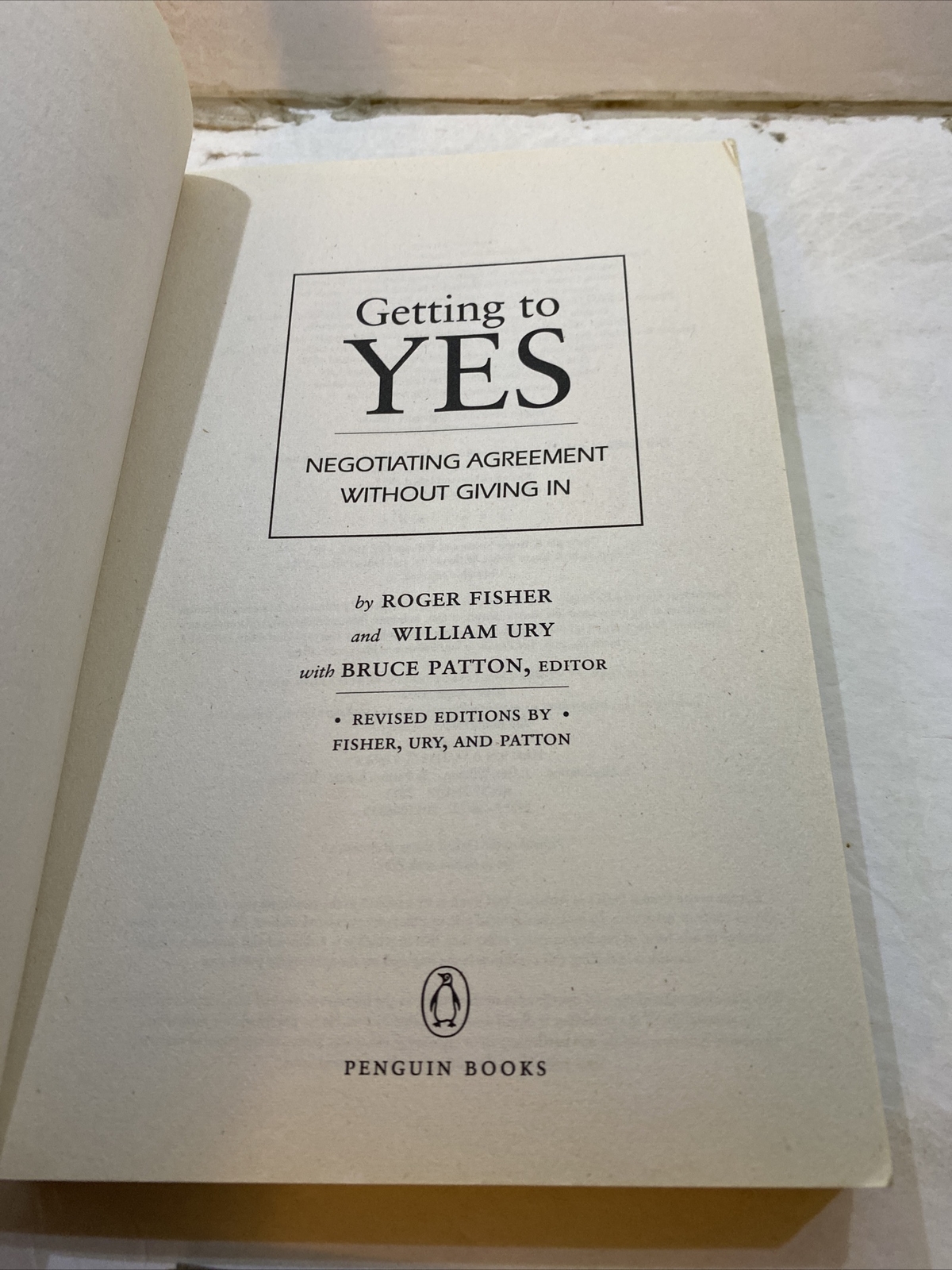 Getting To Yes – Roger Fisher (Paperback, 2011)