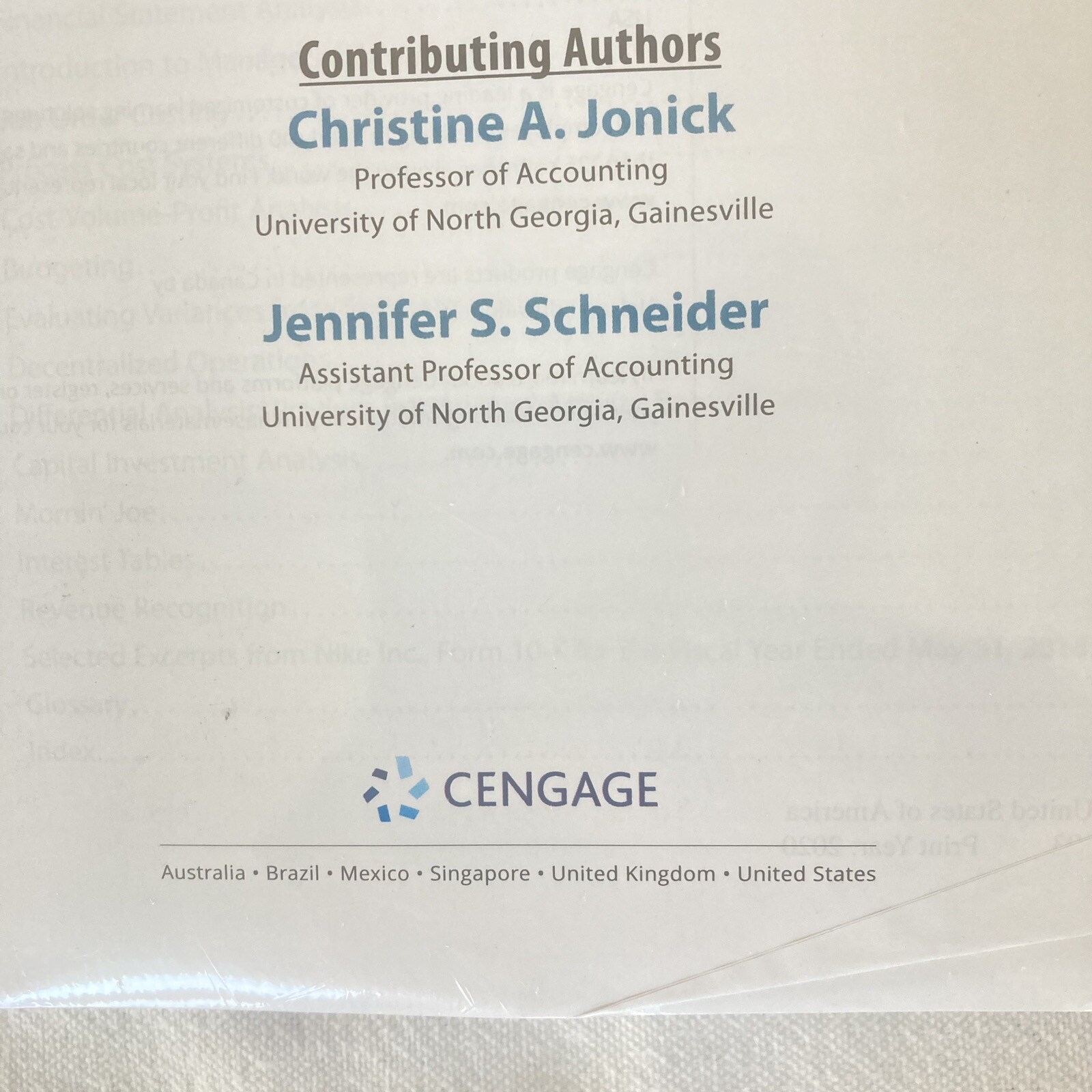 Cengage Accounting Loose Leaf 28th Edition Jonick Warren Schneider 28e NEW