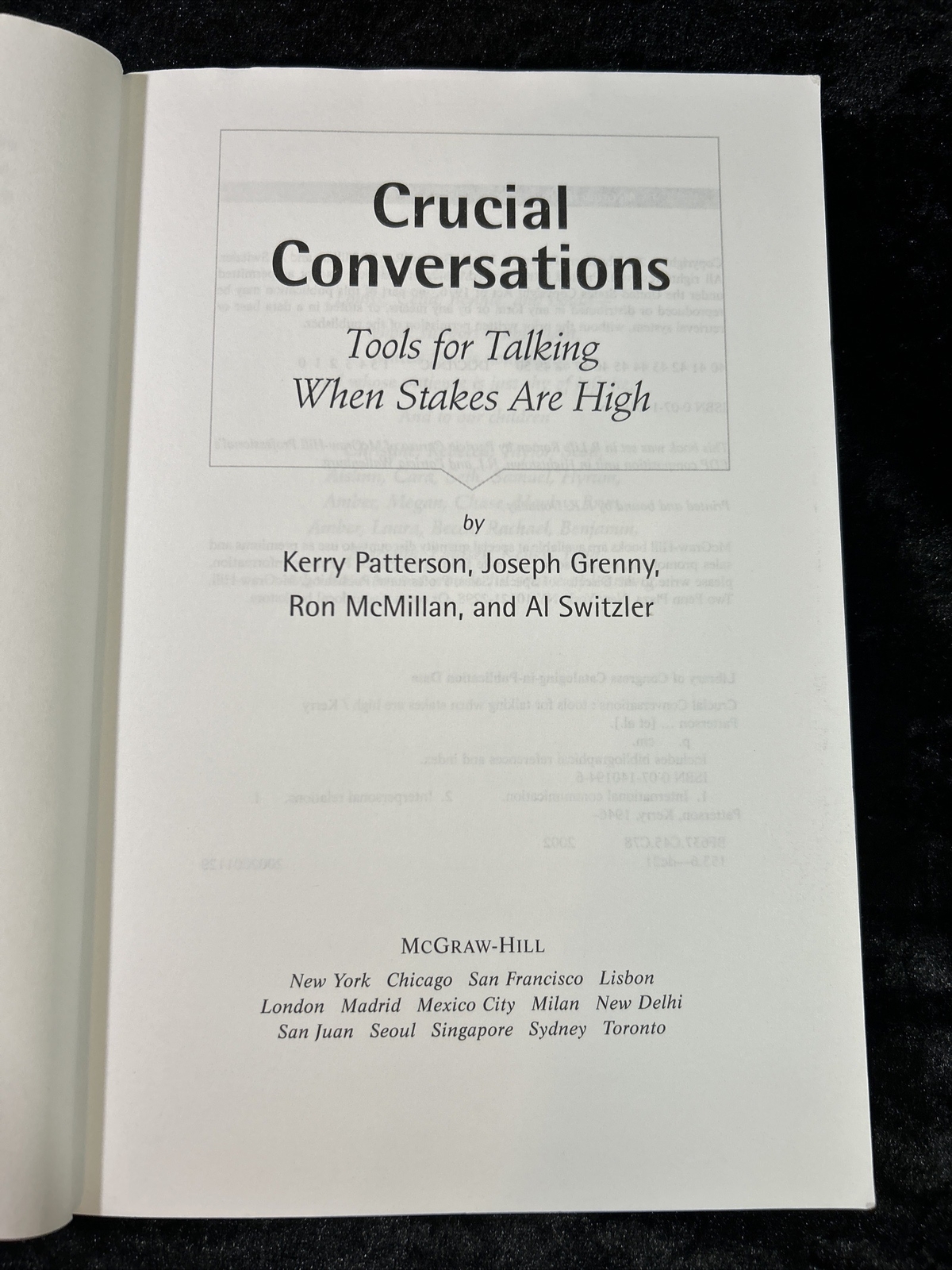Crucial Conversations: Tools for Talking When Stakes are High – Kerry Patterson