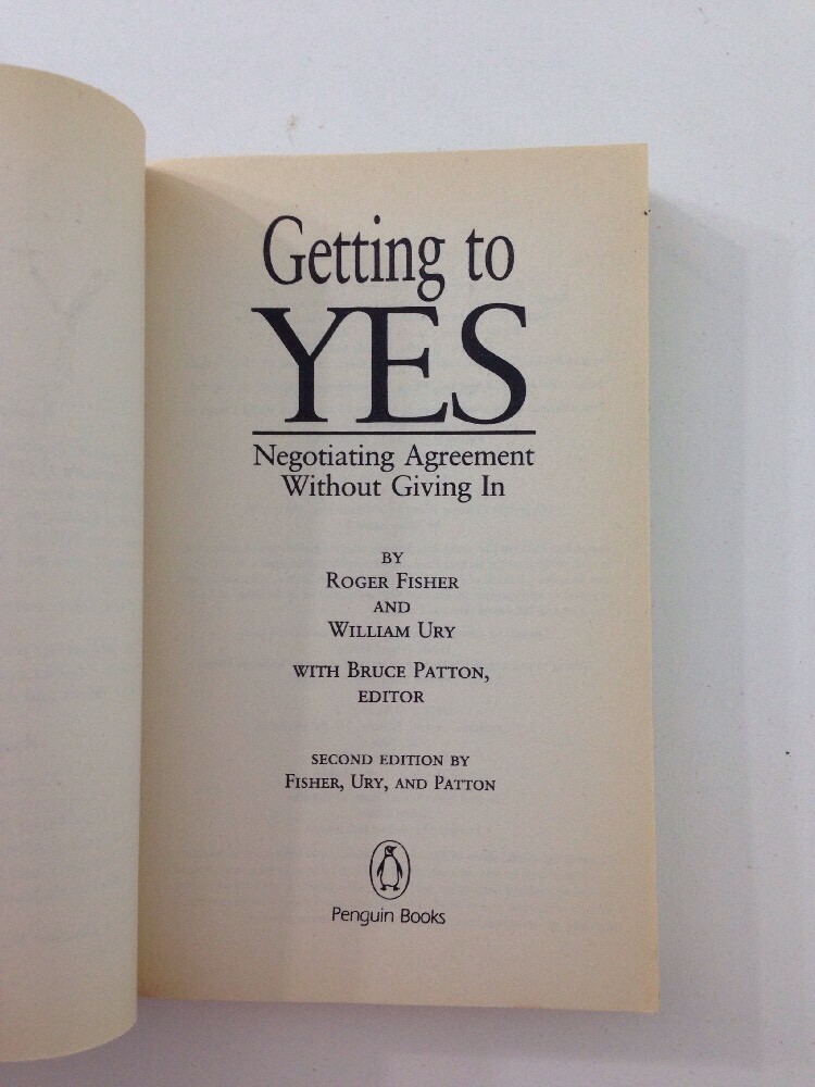 Getting to Yes – Roger Fisher (1991, Paperback)