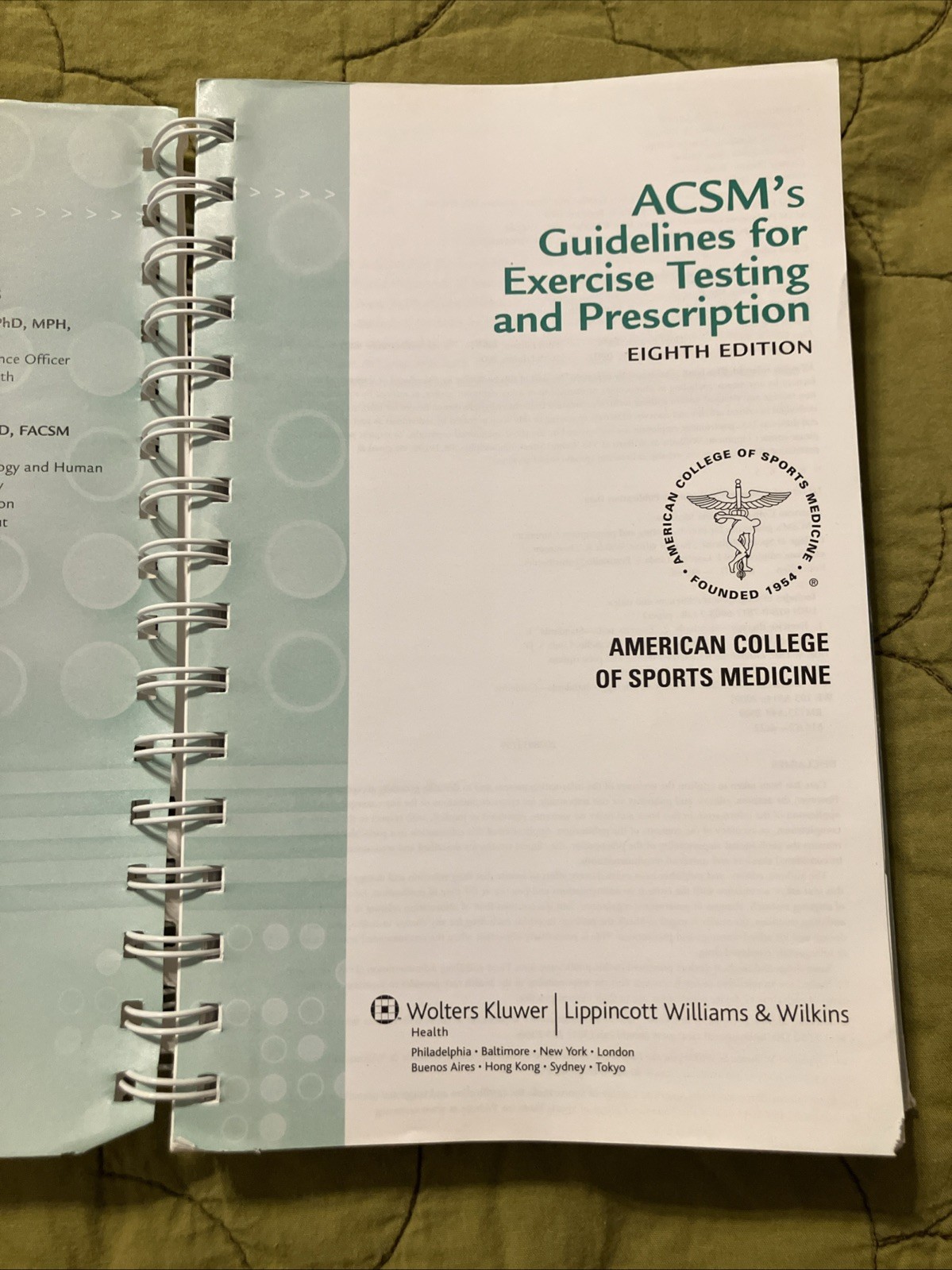 ACSM’s Guidelines for Exercise Testing and Prescription 8th Edition