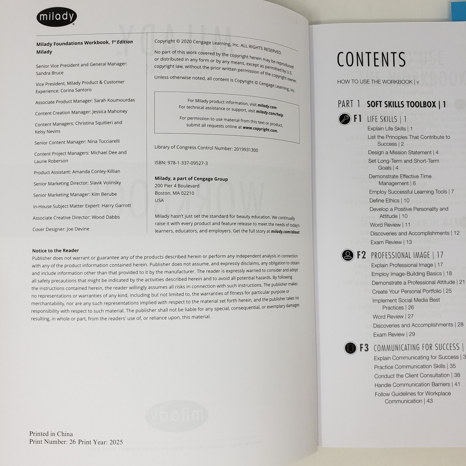 Milady Foundations Book, Workbook, and Standard Esthetics Fundamentals Workbook