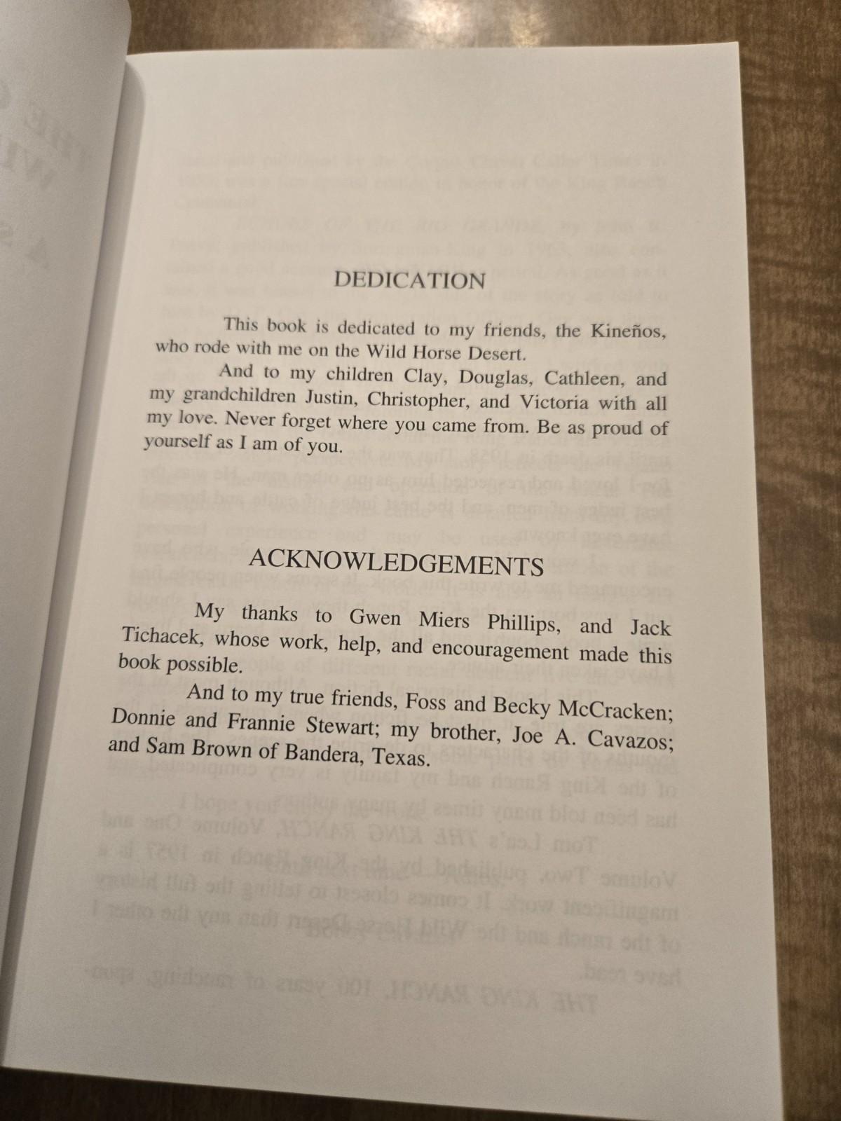 The Cowboy From The Wild Horse Desert King Ranch Signed By Bobby Cavazos PB GUC