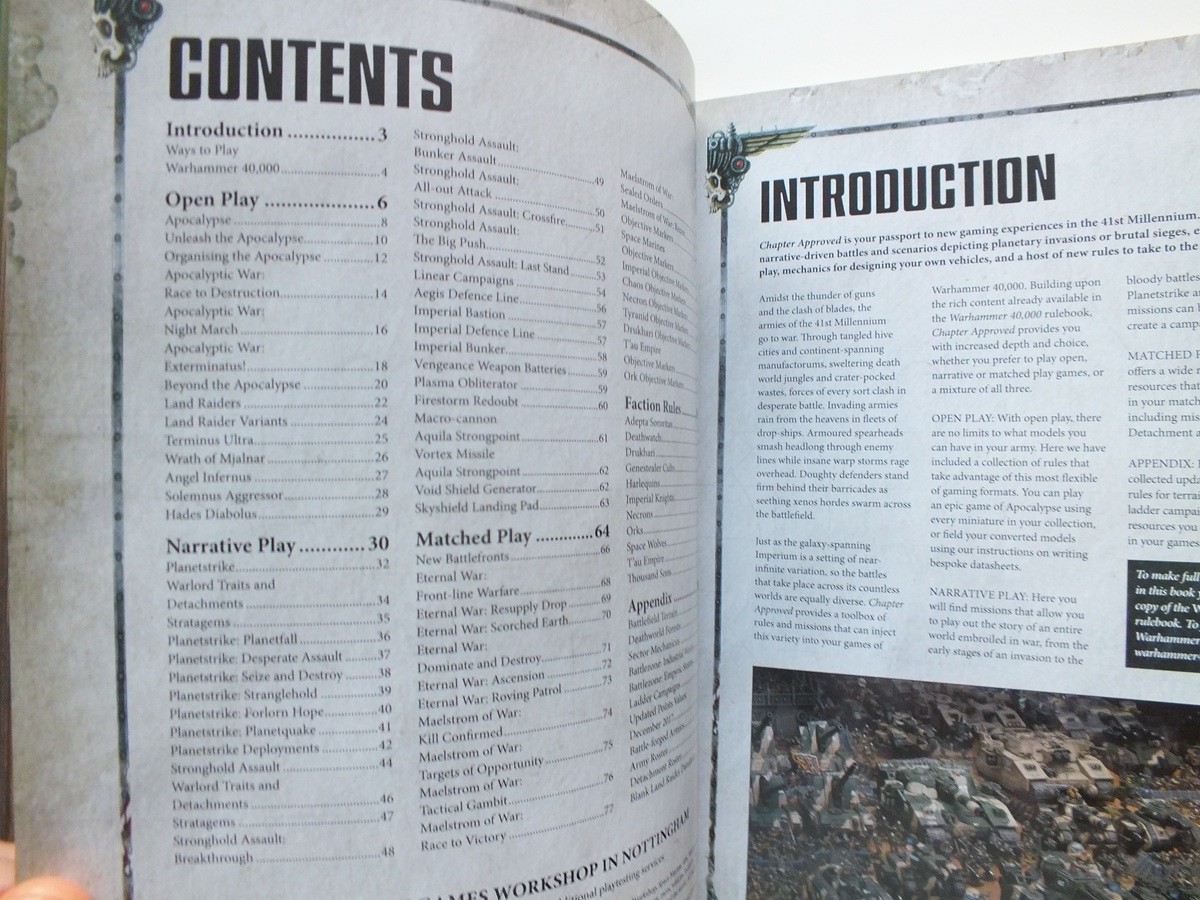 Warhammer 40,000; Chapter Approved; 2017 Edition