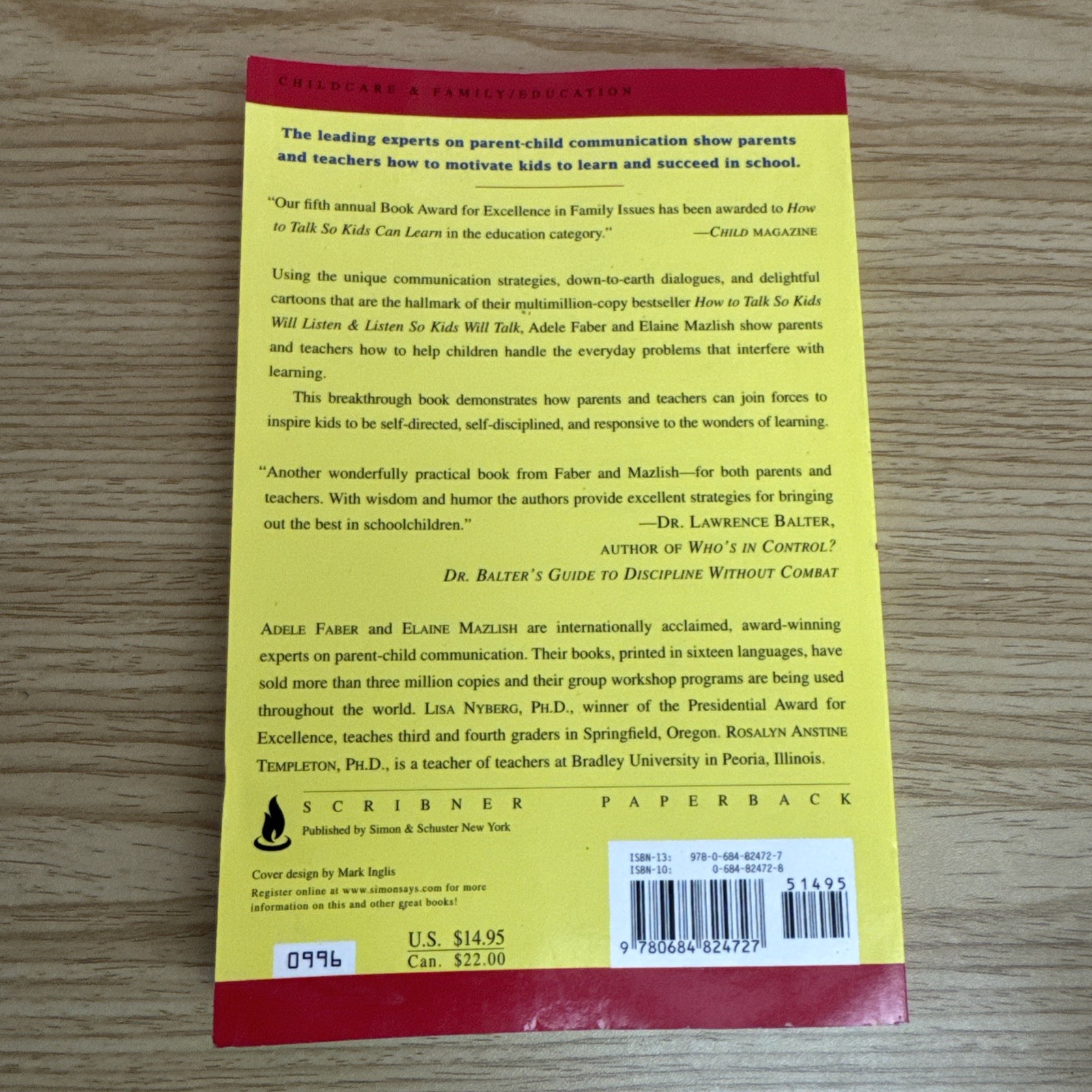 The How to Talk Ser.: How to Talk So Kids Can Learn by Elaine Mazlish and Adele
