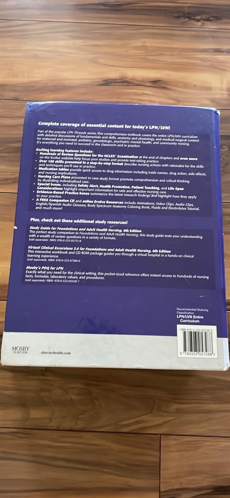 Mosby Elsevier Foundations & Adult Health Nursing 6th HC w/ Companion CD