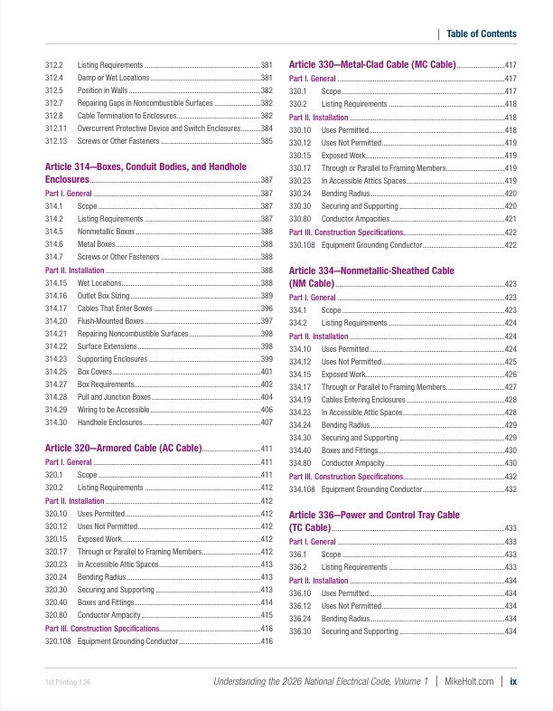 2026 Understanding the NEC, Volume 1 & 2 Textbook Set