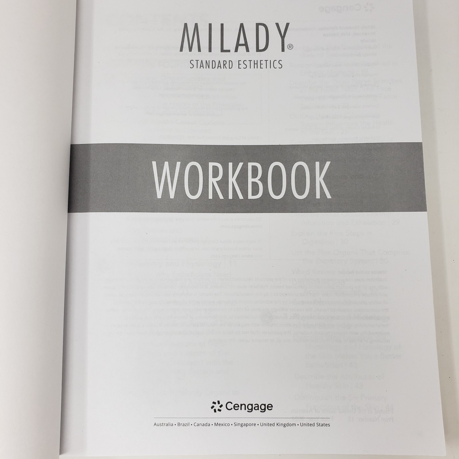 Milady Foundations Book, Workbook, and Standard Esthetics Fundamentals Workbook
