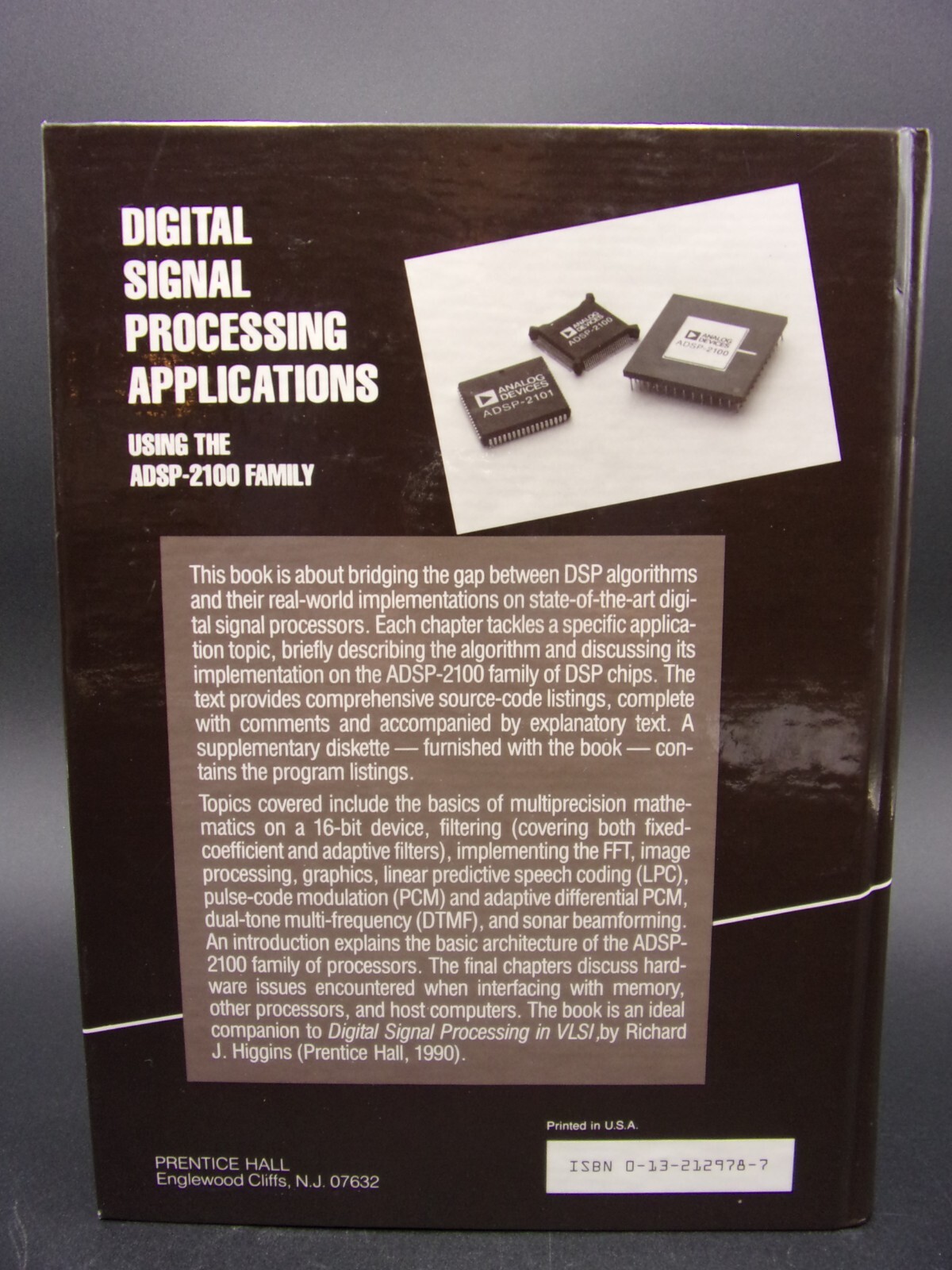 Digital Signal Processing Applications Using the ADSP-2100 Family Analog Devices