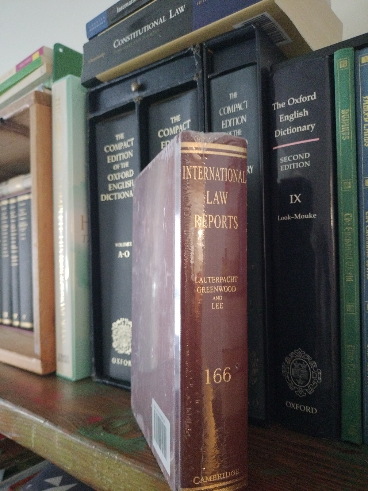 International Law Reports Vol 166 Lauterpacht Greenwood Lee Cambridge Ships US
