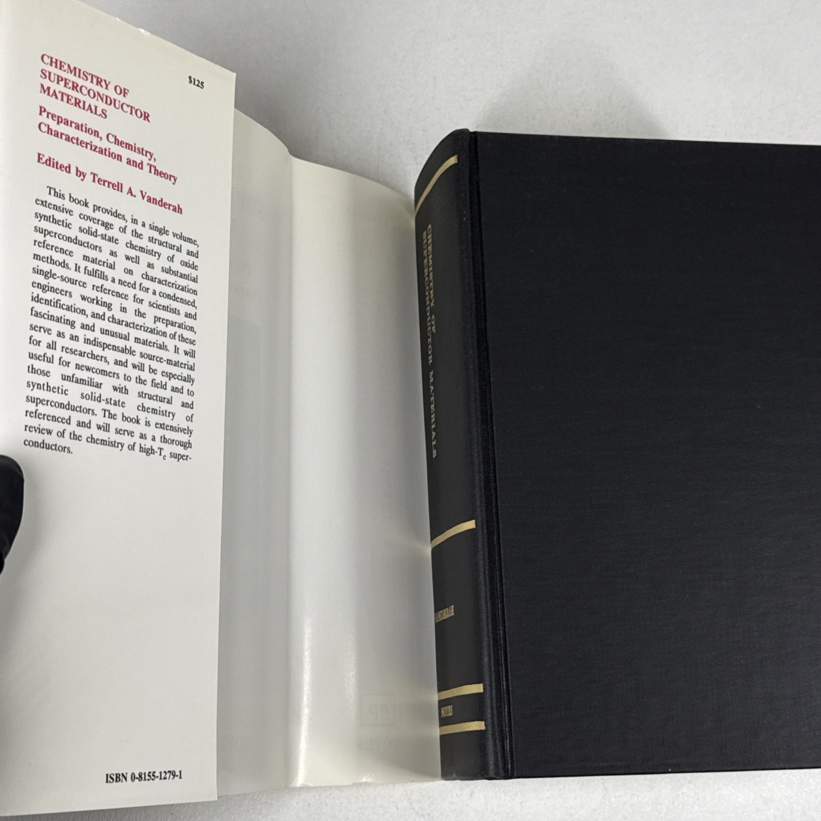 Chemistry of Superconductor Materials Vanderah Terrell A Noyes Publications 1992