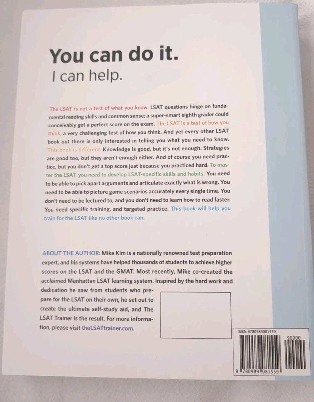 LSAT Trainer : A Remarkable Self-Study Guide for the Self-Driven Student by Mike