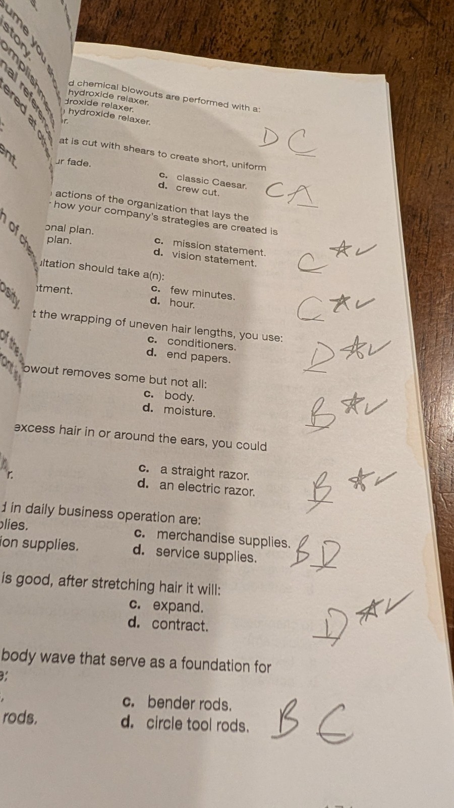 Exam Review for Milady Standard Barbering by Milady (Stained) 9781305100671