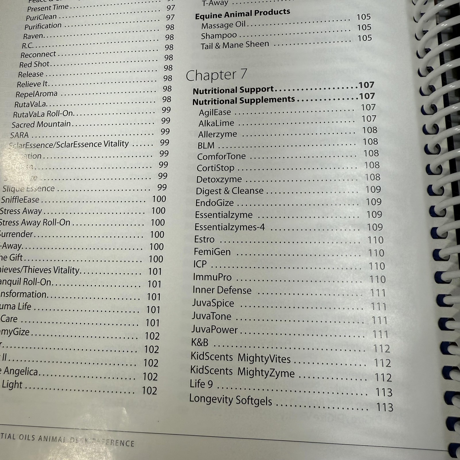 1st Edition Essential Oils Animal Desk Reference EODR Spiral Bound Text Book HTF