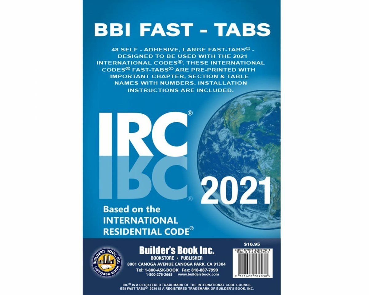 IRC 2021 International Residential Code 2021 with Fast Tabs
