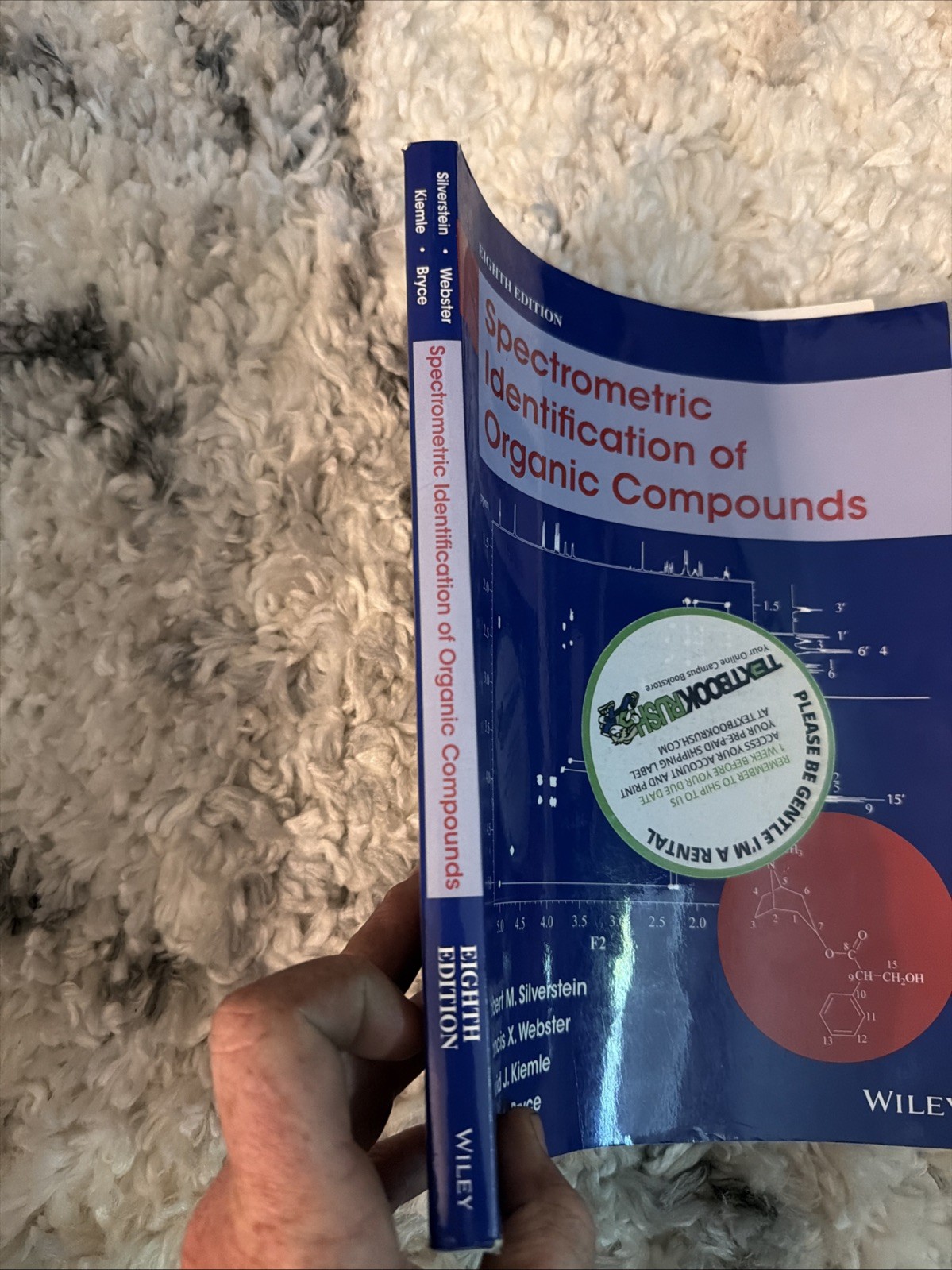 Spectrometric Identification of Organic Compounds – Paperback – GOOD