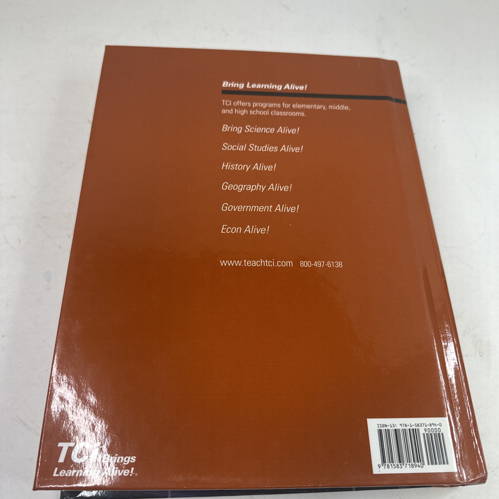 History Alive, The United States Though Modern Times Hardcover Student Edition