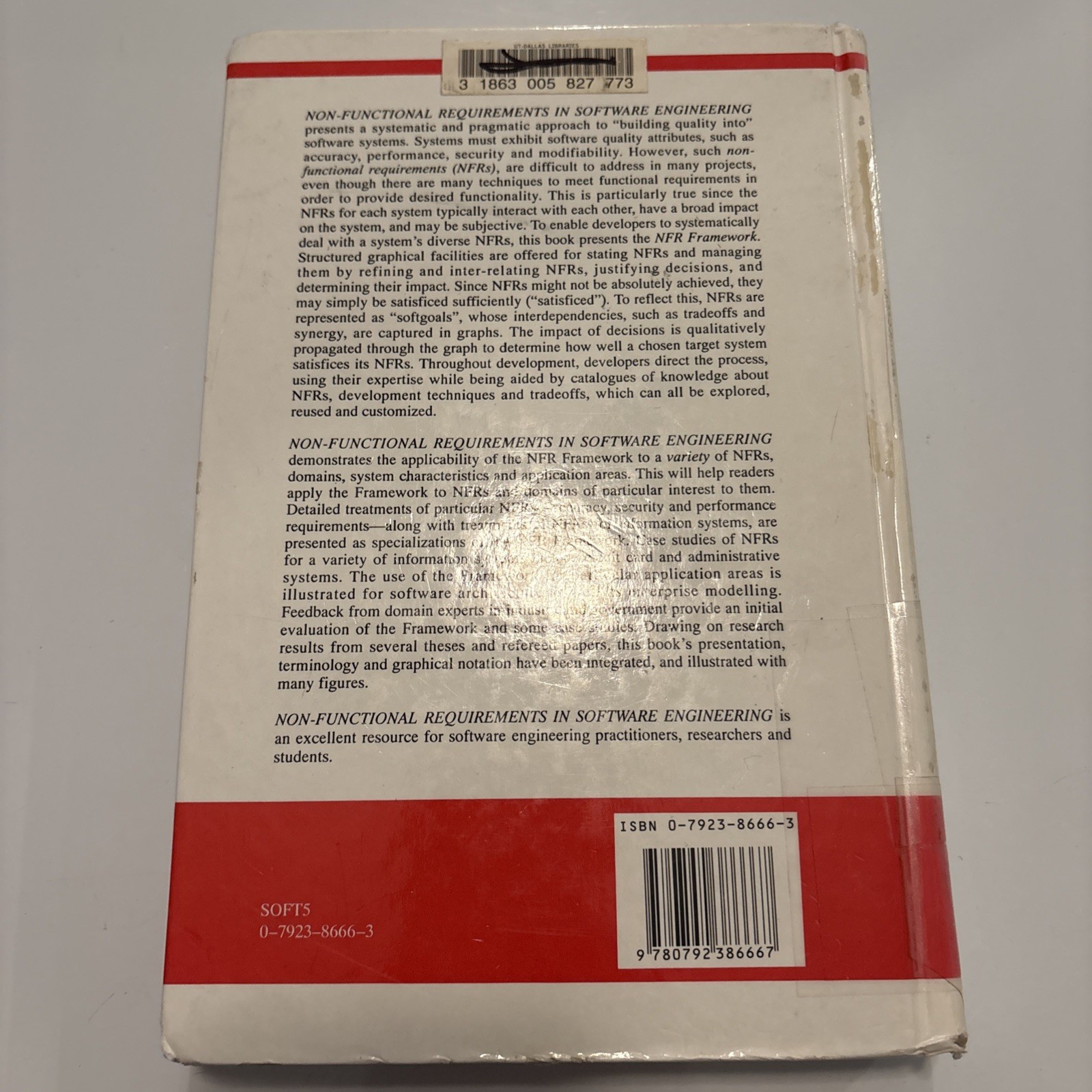International Series in Software Engineering Ser.: Non-Functional…
