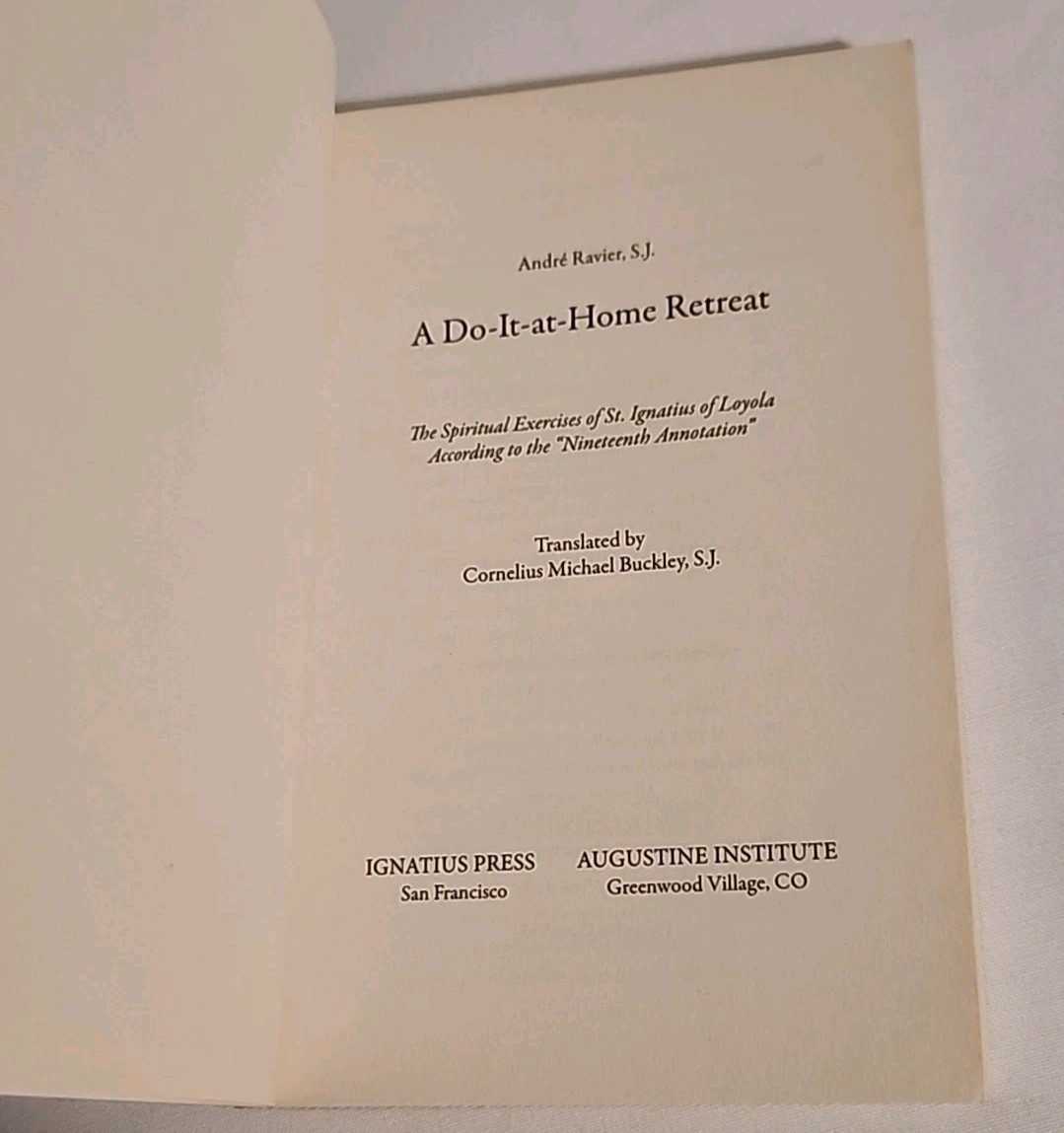 A Do It at Home Retreat by Ignatius Press (2018, Trade Paperback). US Seller.