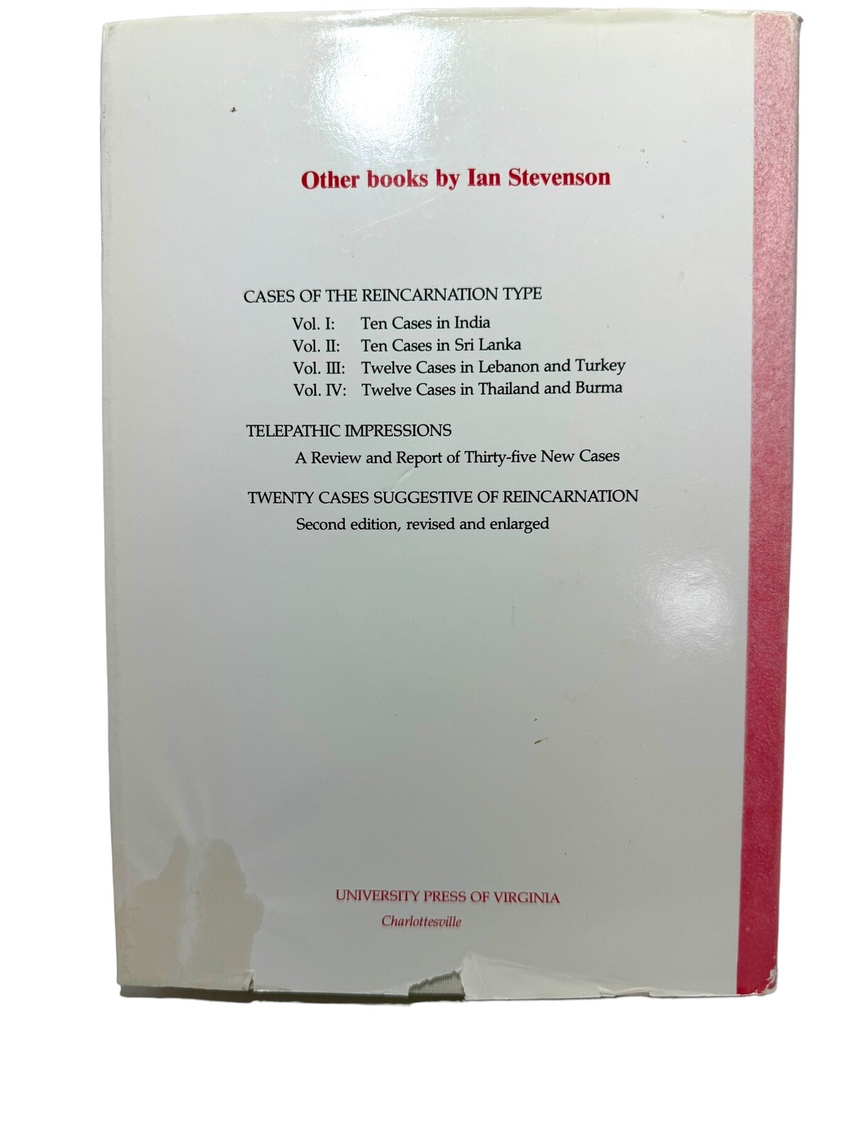 1985 Unlearned Language New Studies in Xenoglossy Hardcover Ian Stevenson M.D.