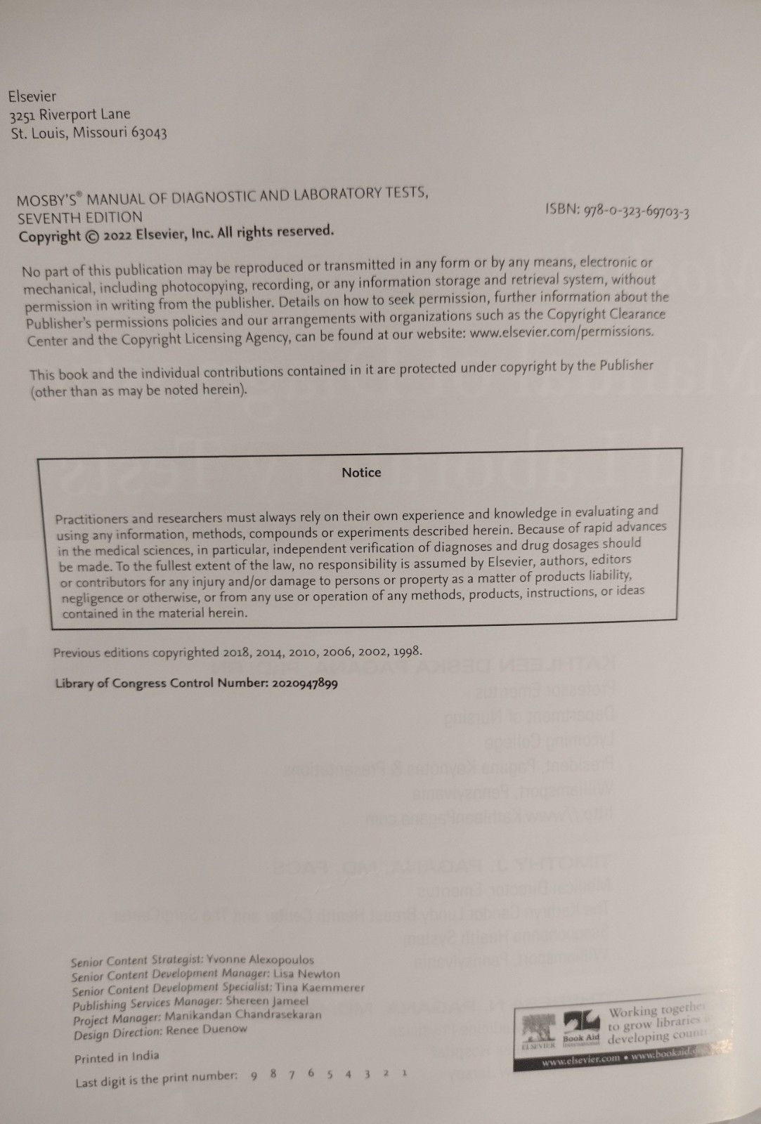 Mosby’s Manual of Diagnostic and Laboratory Tests, 7th Edition,Pagana, Theresa