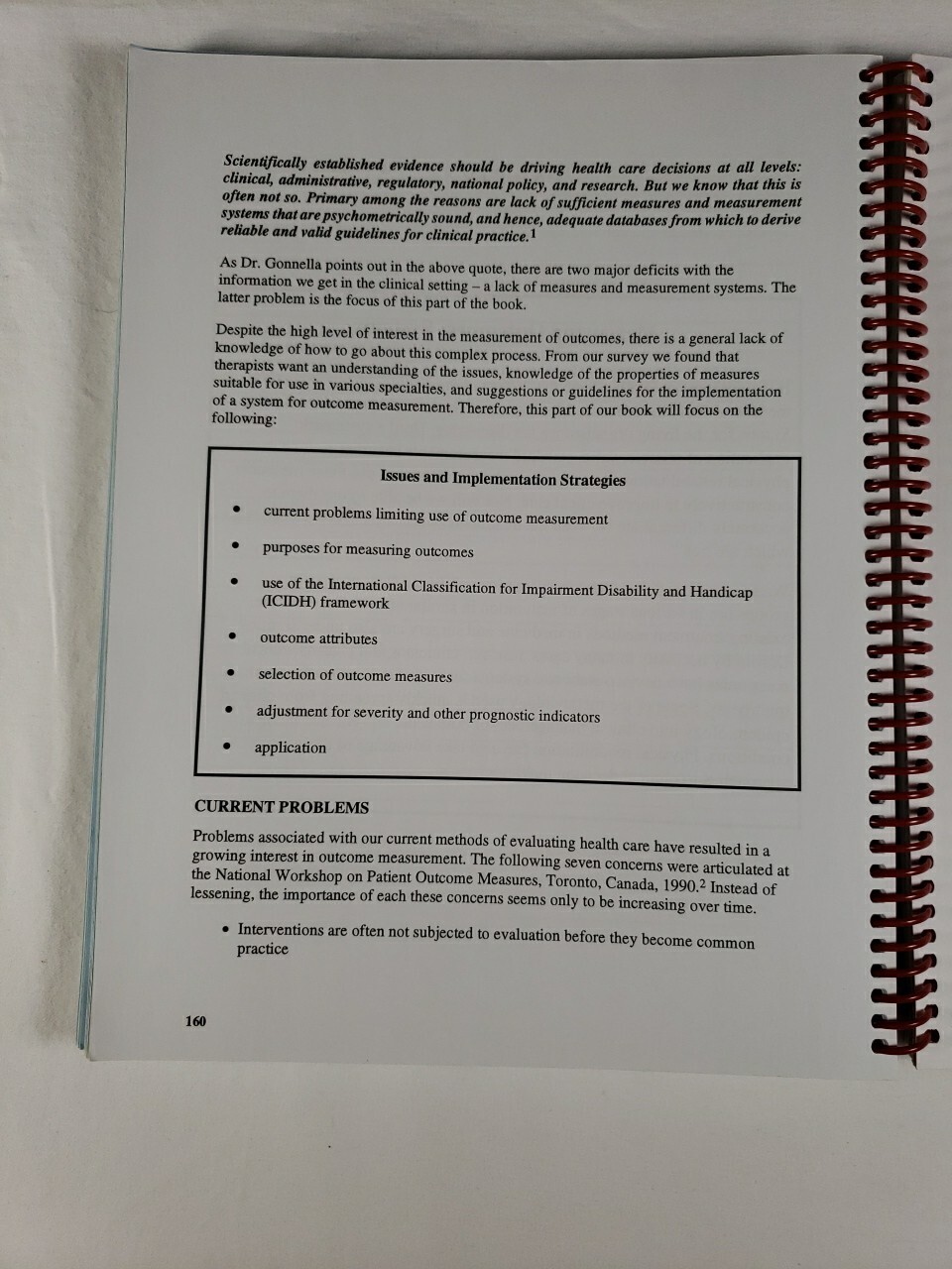 Physical Rehabilitation Outcome Measures Softcover Spiral Book 1995