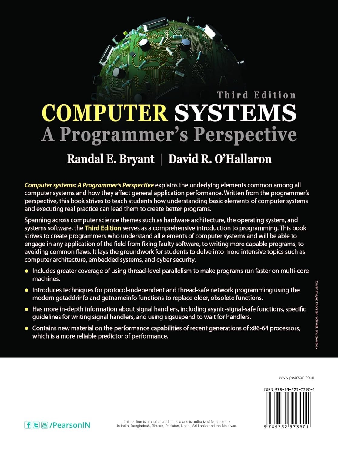 COMPUTER SYSTEMS: A PROGRAMMER’S PERSPECTIVE, 3RD EDN